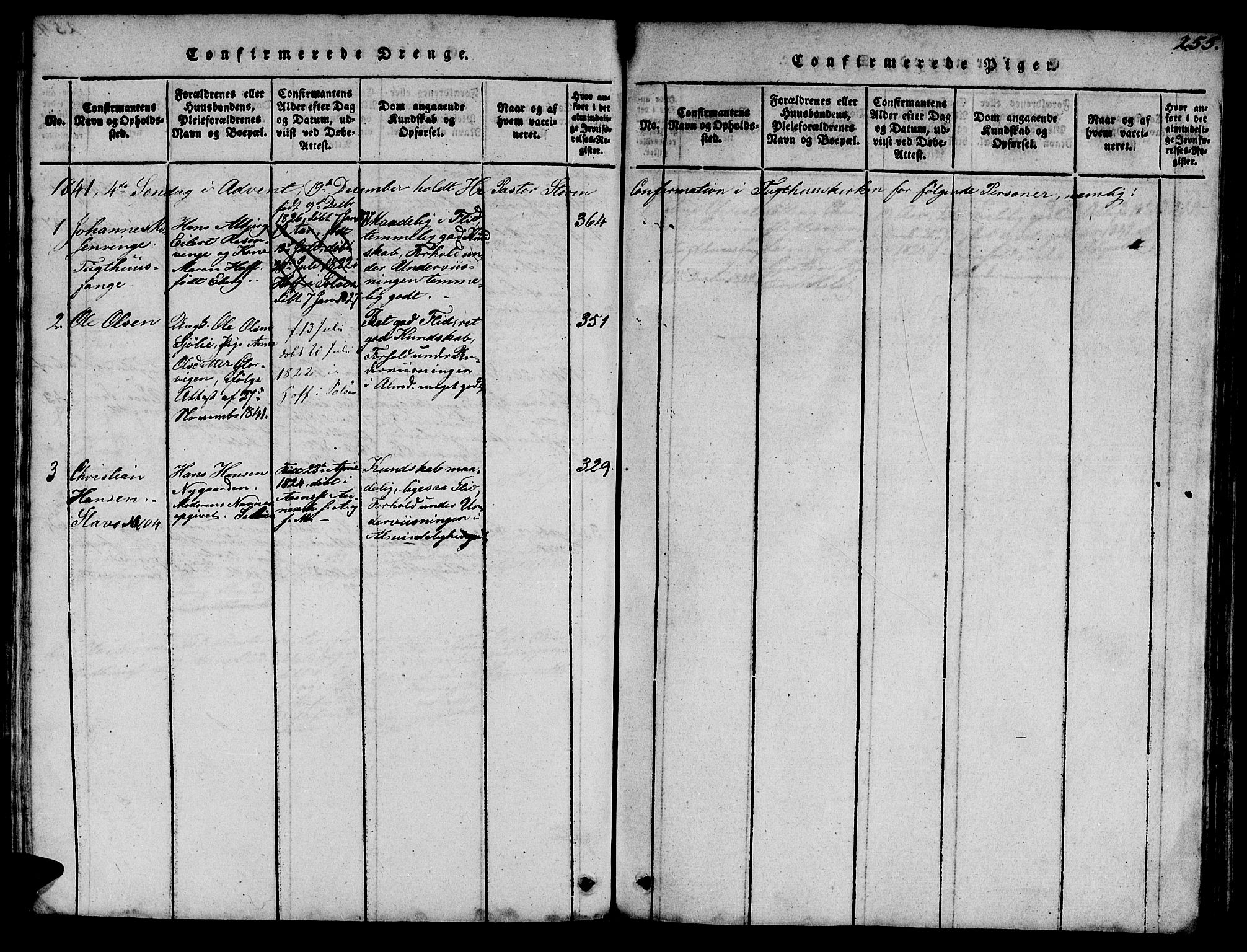 Ministerialprotokoller, klokkerbøker og fødselsregistre - Sør-Trøndelag, SAT/A-1456/623/L0478: Parish register (copy) no. 623C01, 1815-1873, p. 255