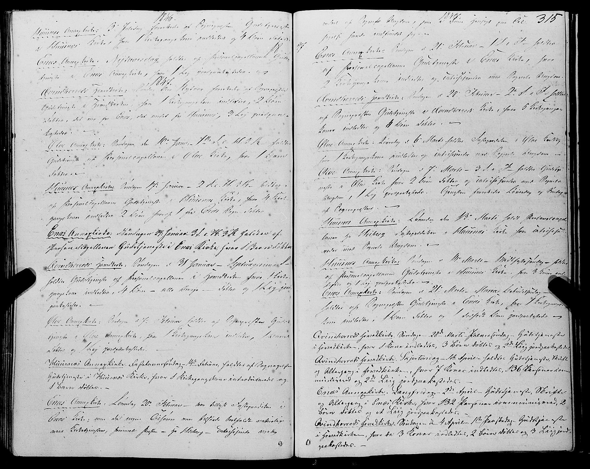 Kvinnherad sokneprestembete, SAB/A-76401/H/Haa: Parish register (official) no. A 7, 1843-1853, p. 315