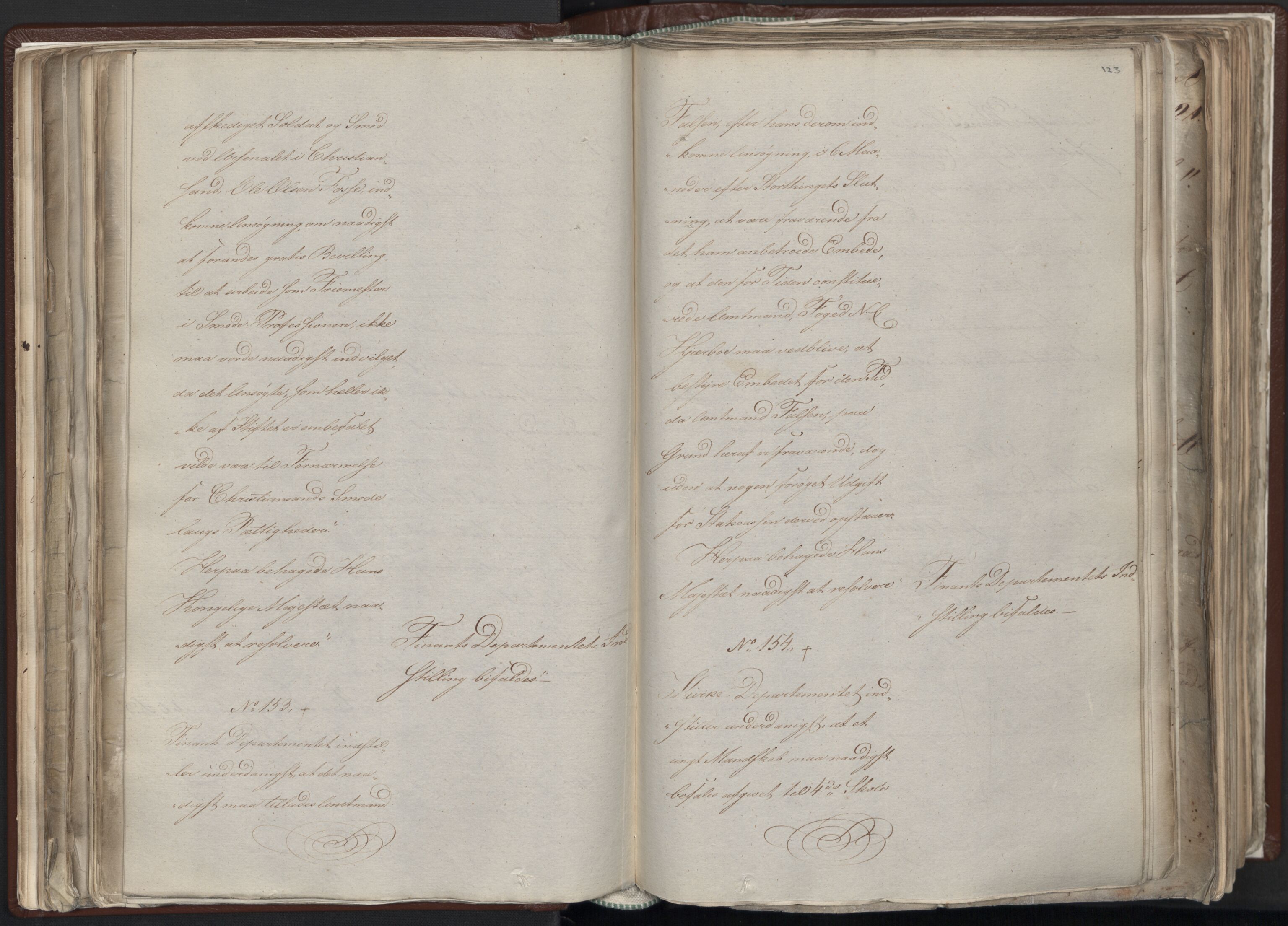 Statsrådssekretariatet, AV/RA-S-1001/A/Ab/L0012: Kgl. res. nr. 5679-6008 II, 1821, p. 122b-123a