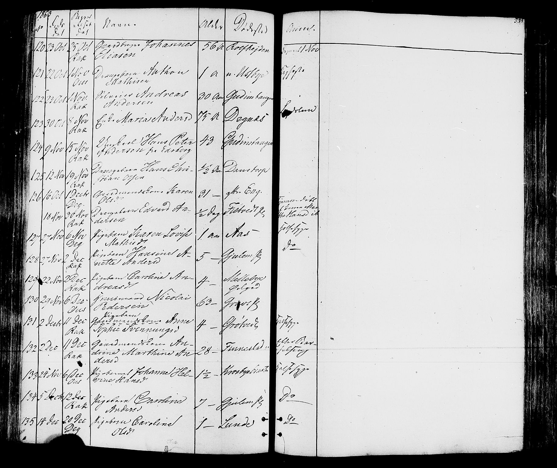 Rakkestad prestekontor Kirkebøker, SAO/A-2008/F/Fa/L0011: Parish register (official) no. I 11, 1862-1877, p. 334
