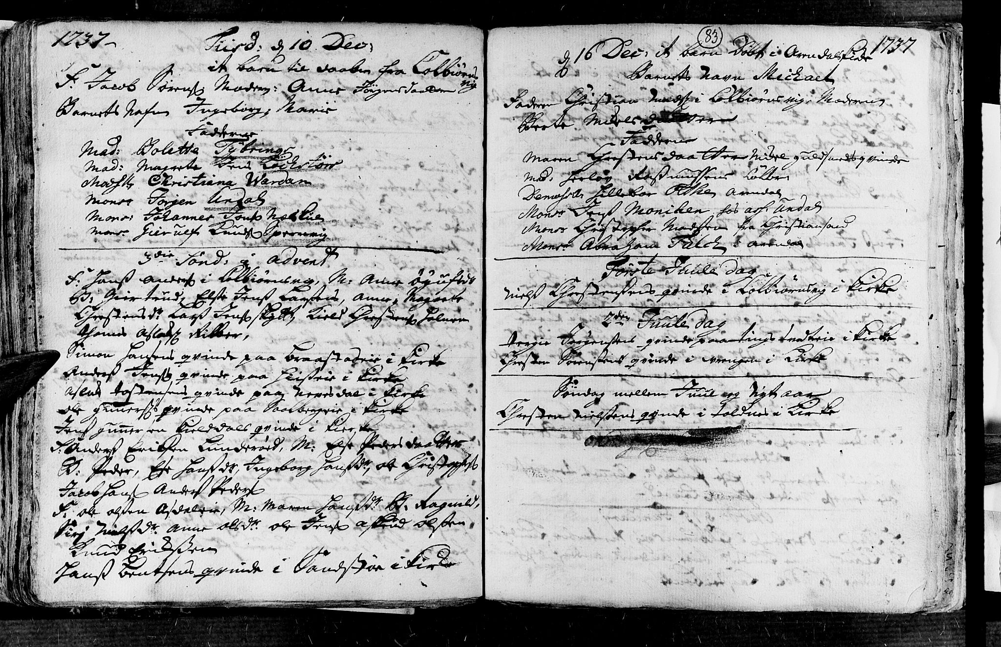 Øyestad sokneprestkontor, AV/SAK-1111-0049/F/Fa/L0004: Parish register (official) no. A 4, 1730-1750, p. 83