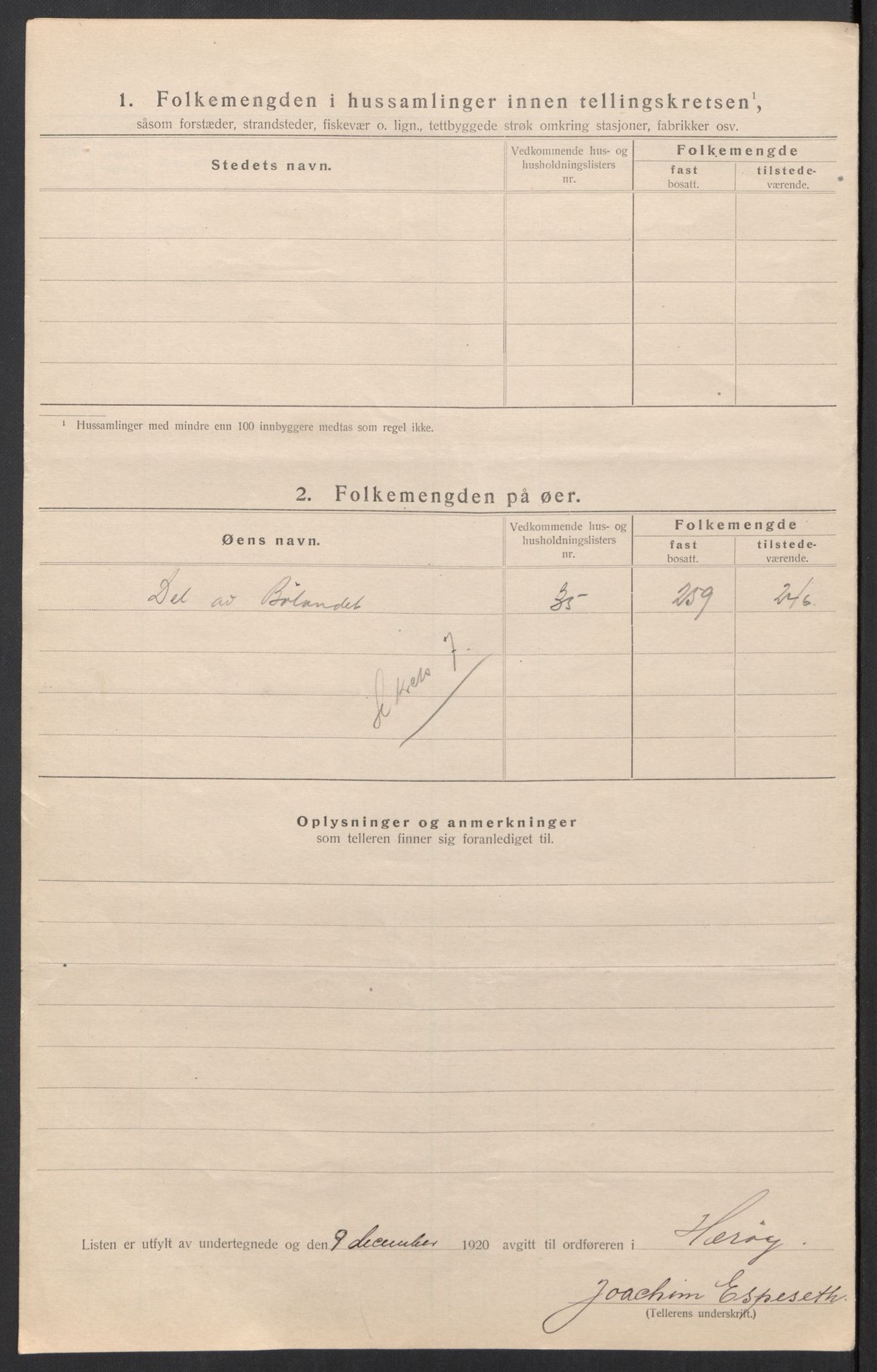 SAT, 1920 census for Herøy (MR), 1920, p. 23