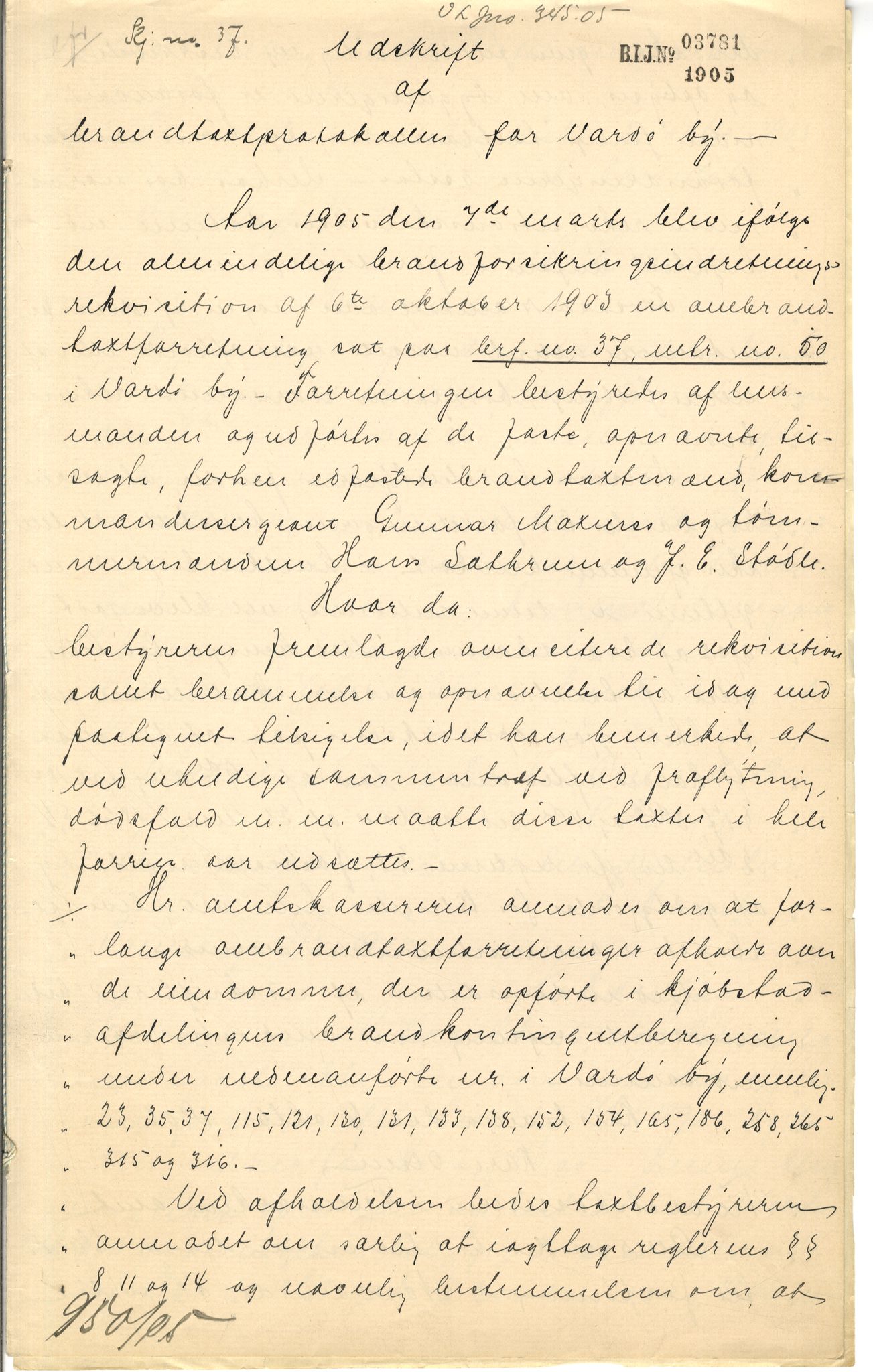 Brodtkorb handel A/S, VAMU/A-0001/Q/Qb/L0001: Skjøter og grunnbrev i Vardø by, 1822-1943, p. 427