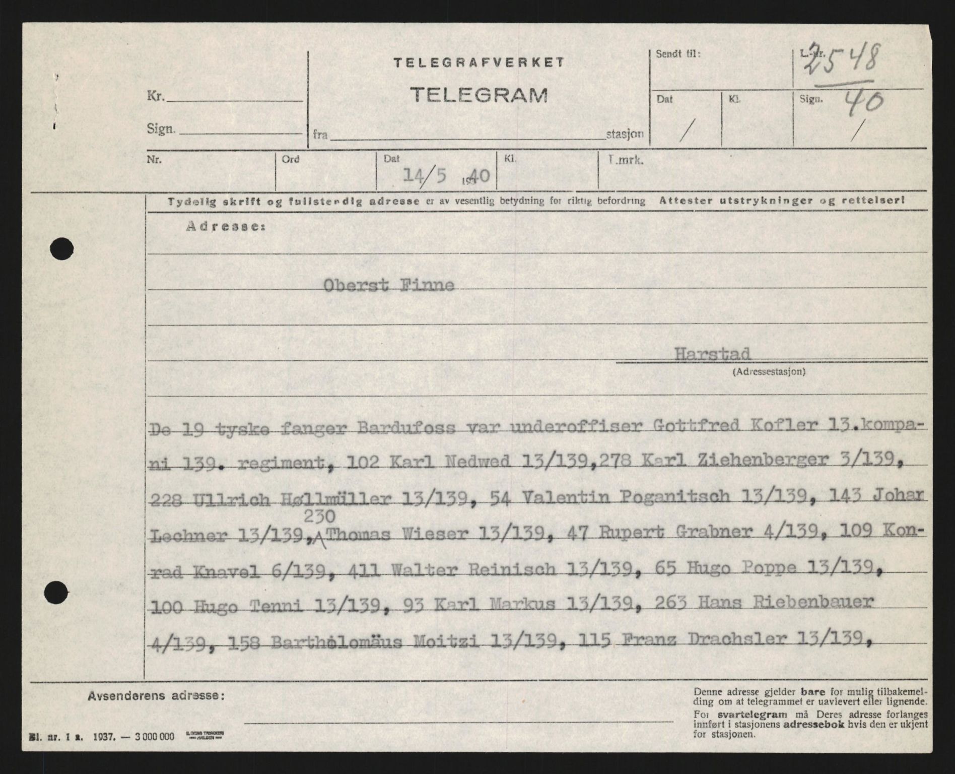 Forsvaret, Forsvarets krigshistoriske avdeling, AV/RA-RAFA-2017/Y/Yb/L0123: II-C-11-600  -  6. Divisjon med avdelinger, 1940, p. 540