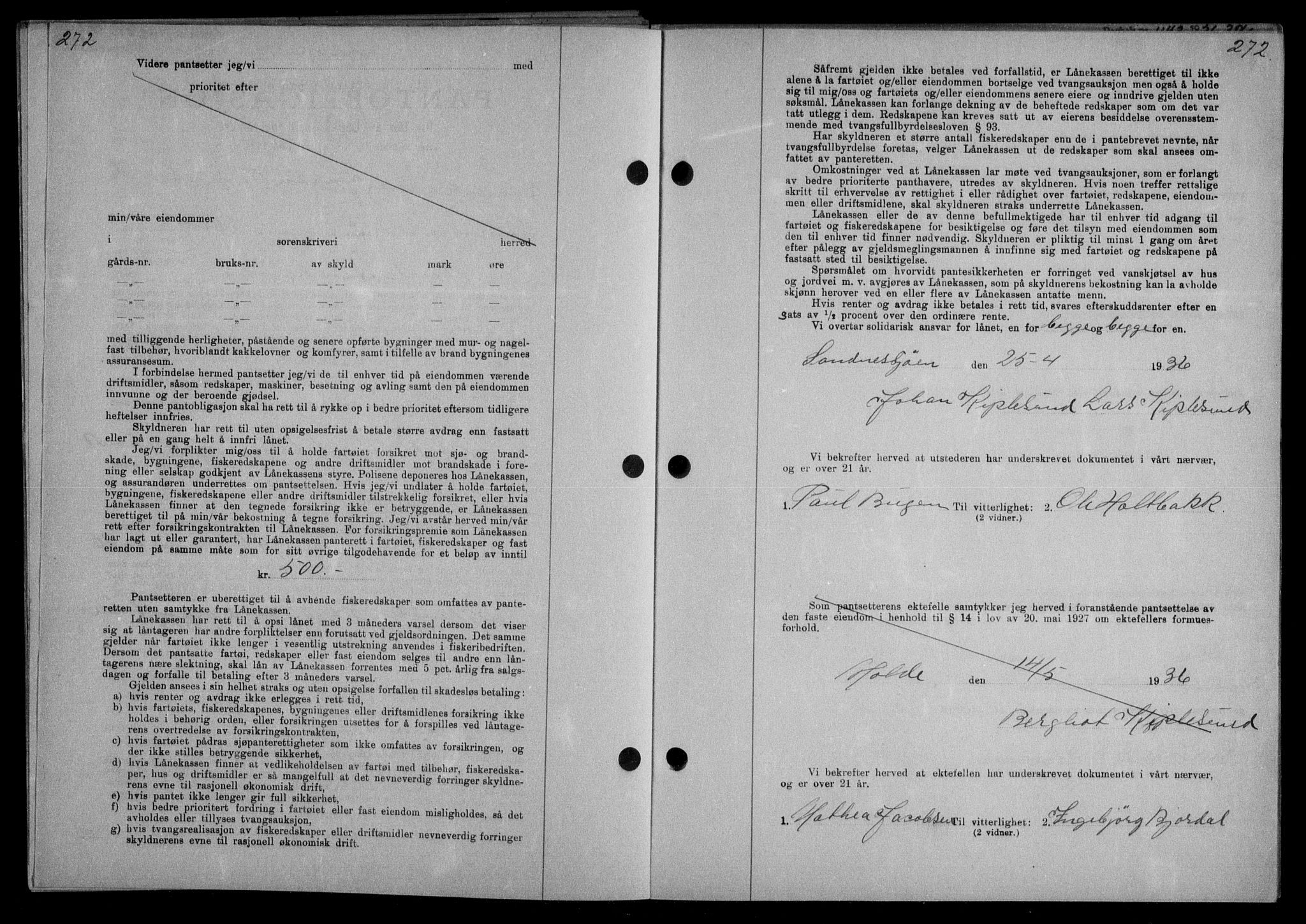 Nordmøre sorenskriveri, AV/SAT-A-4132/1/2/2Ca/L0088: Mortgage book no. 78, 1936-1936, Diary no: : 1142/1936