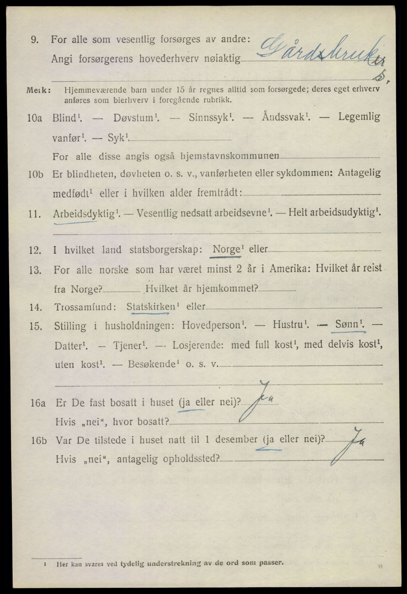 SAKO, 1920 census for Andebu, 1920, p. 2615