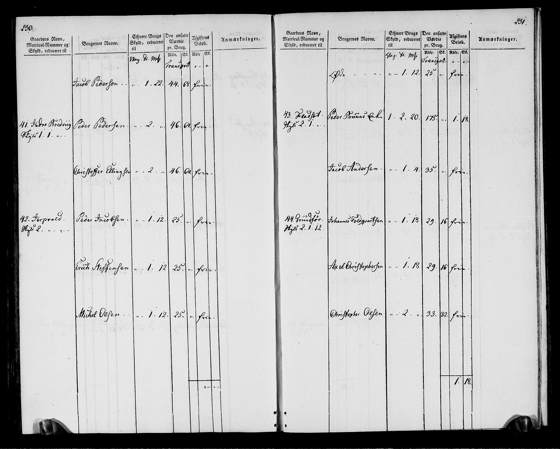 Rentekammeret inntil 1814, Realistisk ordnet avdeling, RA/EA-4070/N/Ne/Nea/L0164: Vesterålen, Andenes og Lofoten fogderi. Oppebørselsregister, 1803, p. 118