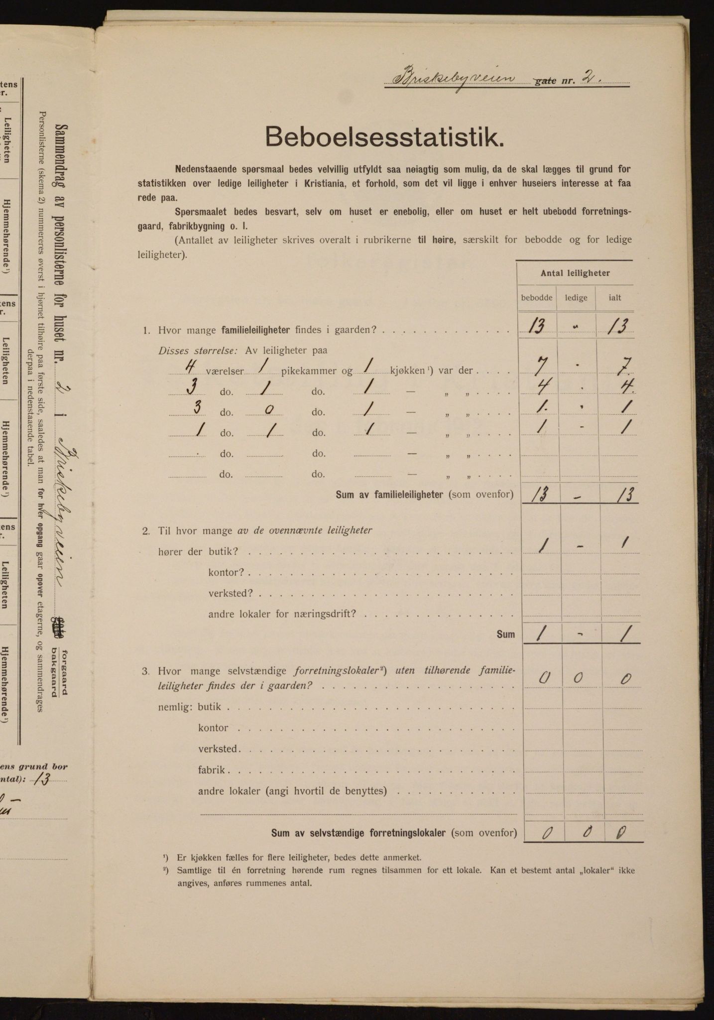 OBA, Municipal Census 1912 for Kristiania, 1912, p. 9018