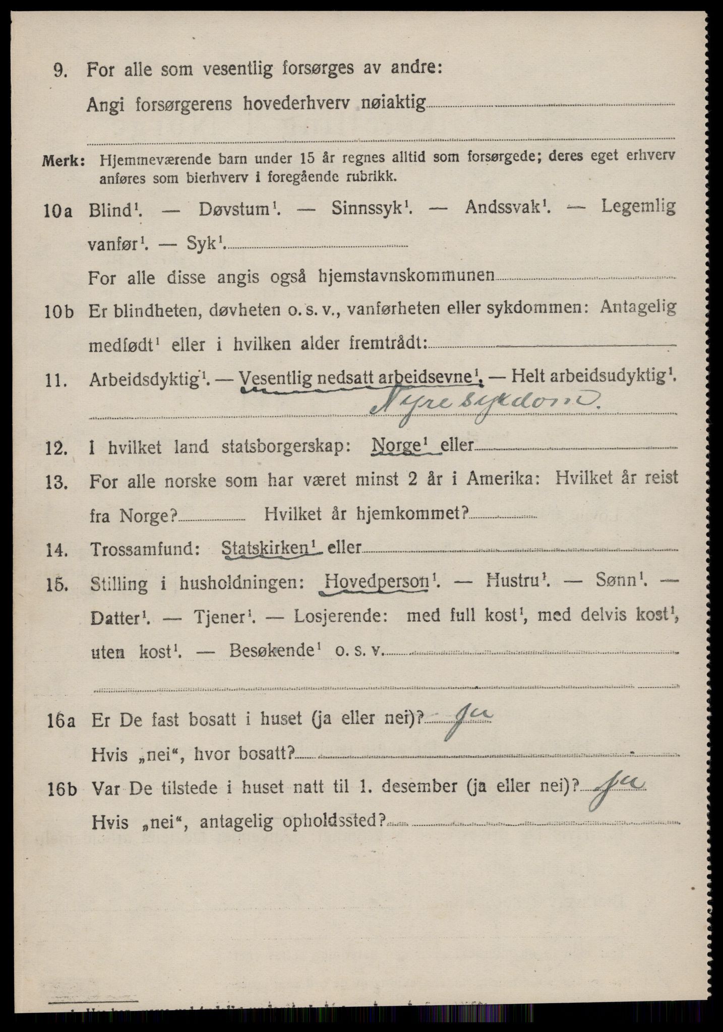 SAT, 1920 census for Ørsta, 1920, p. 4263