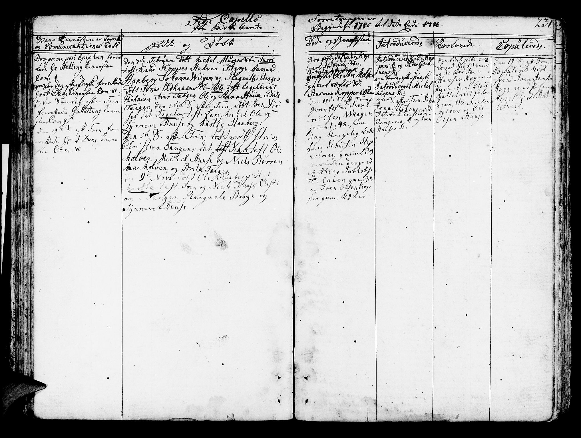 Lindås Sokneprestembete, AV/SAB-A-76701/H/Haa/Haaa/L0004: Parish register (official) no. A 4, 1764-1791, p. 231