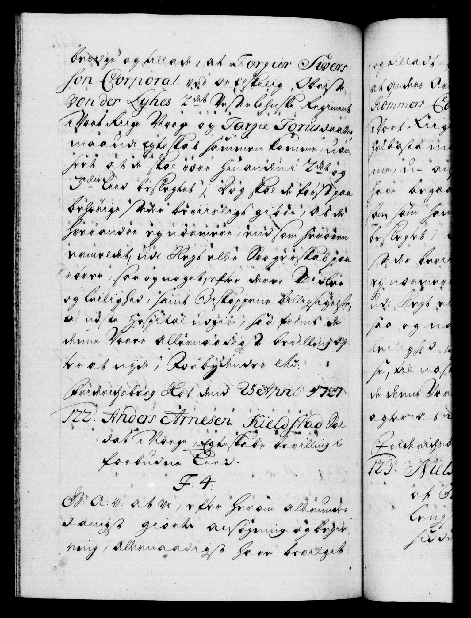 Danske Kanselli 1572-1799, AV/RA-EA-3023/F/Fc/Fca/Fcaa/L0025: Norske registre, 1726-1728, p. 351b