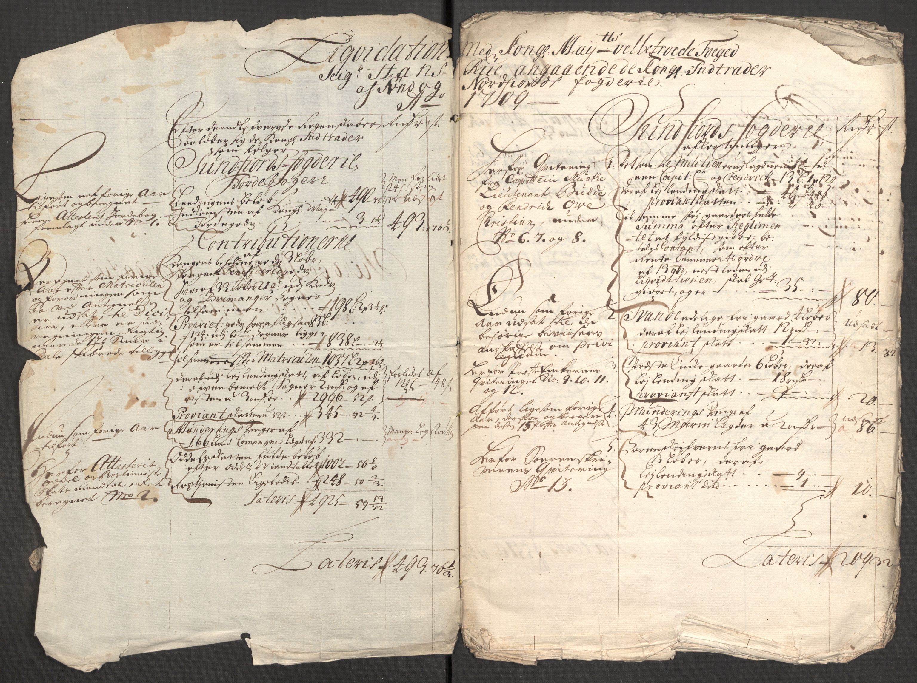 Rentekammeret inntil 1814, Reviderte regnskaper, Fogderegnskap, RA/EA-4092/R53/L3432: Fogderegnskap Sunn- og Nordfjord, 1709, p. 12