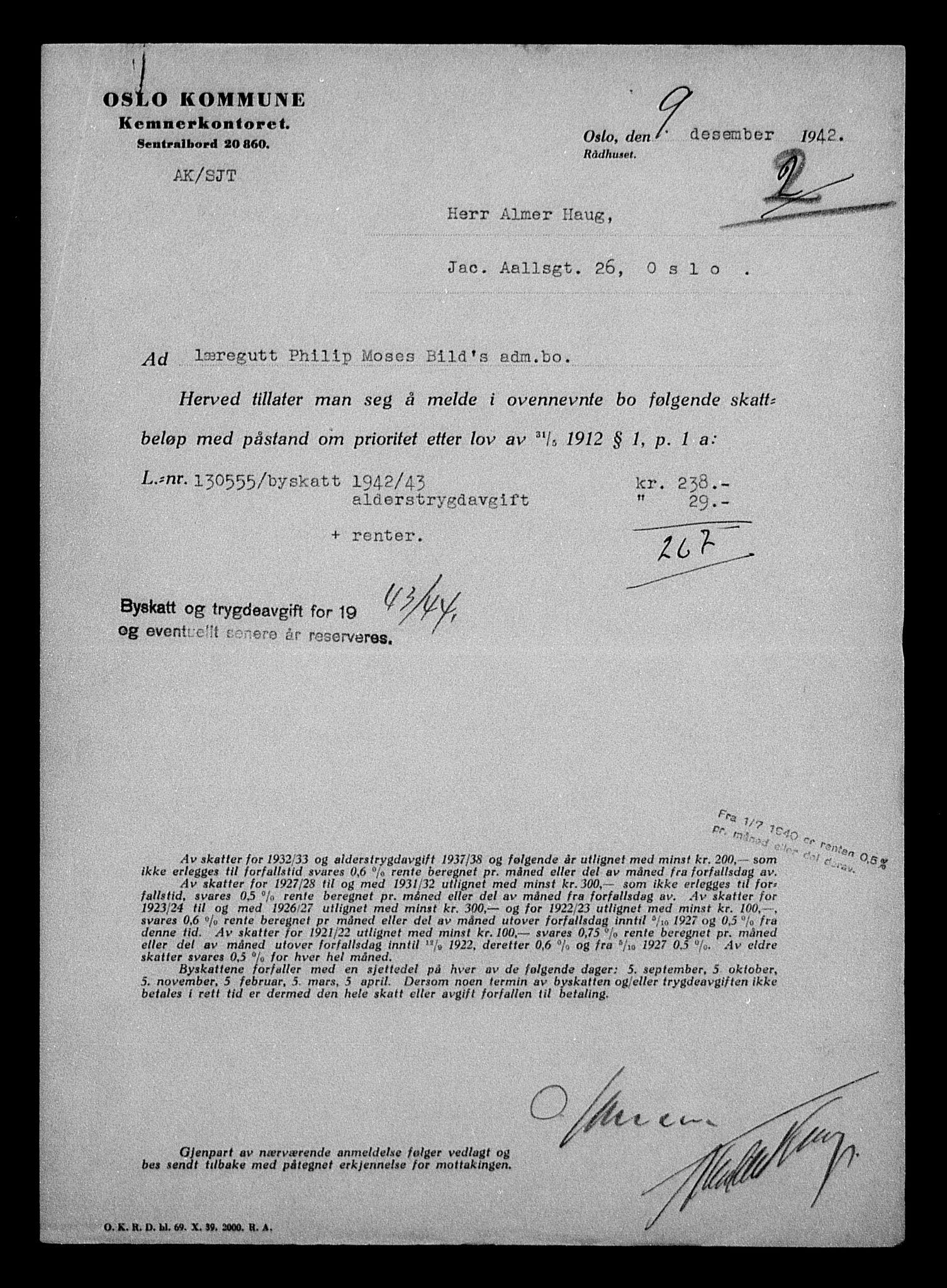 Justisdepartementet, Tilbakeføringskontoret for inndratte formuer, AV/RA-S-1564/H/Hc/Hcc/L0924: --, 1945-1947, p. 139