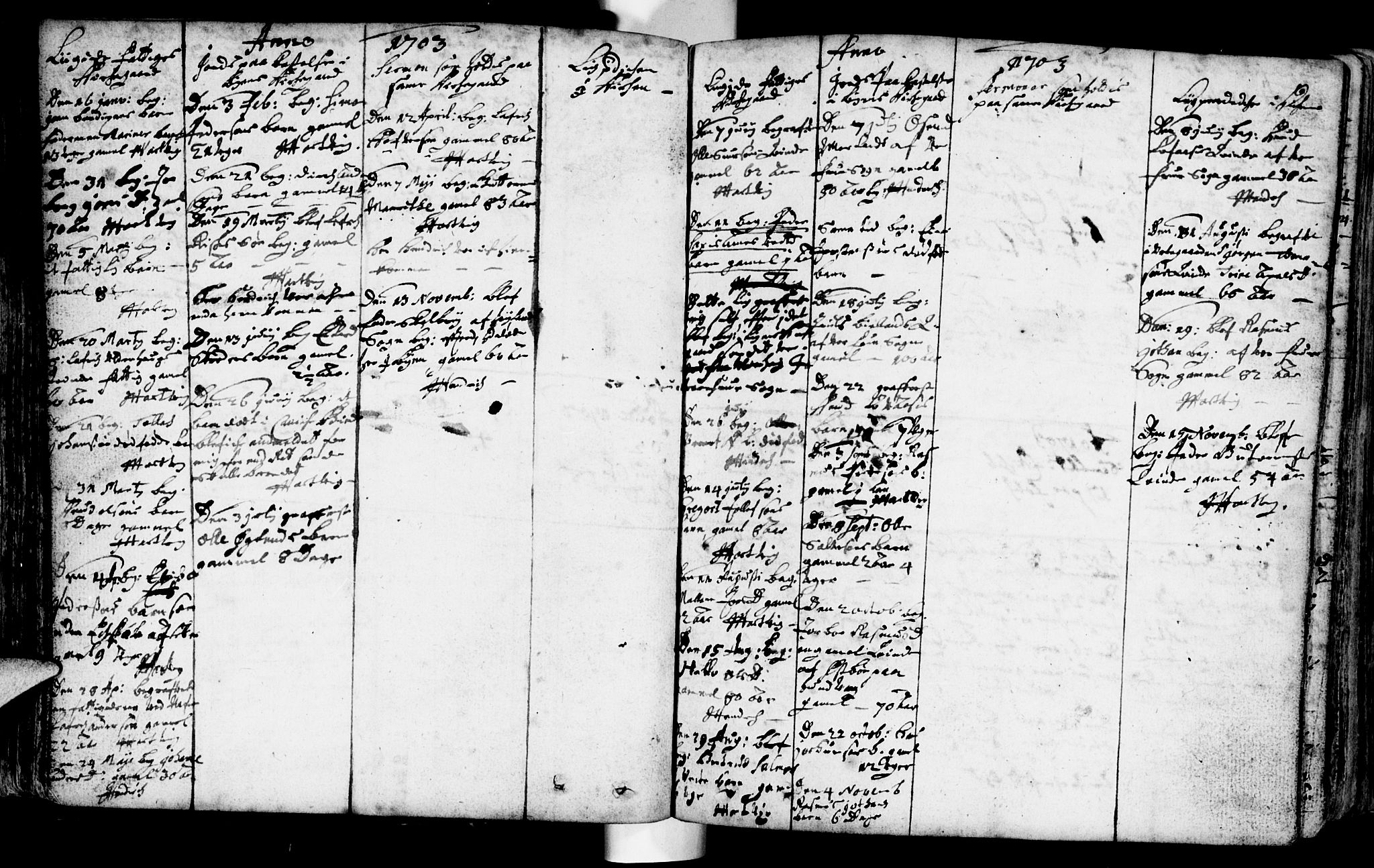 Domkirken sokneprestkontor, SAST/A-101812/001/30/30BA/L0001: Parish register (official) no. A 1 /1, 1688-1727