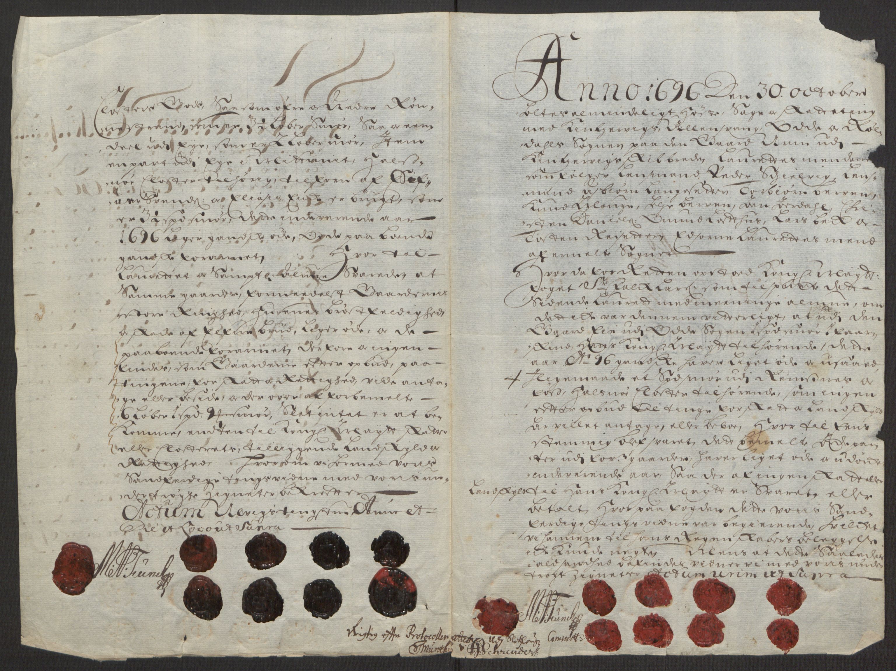 Rentekammeret inntil 1814, Reviderte regnskaper, Fogderegnskap, AV/RA-EA-4092/R48/L2976: Fogderegnskap Sunnhordland og Hardanger, 1695-1696, p. 479