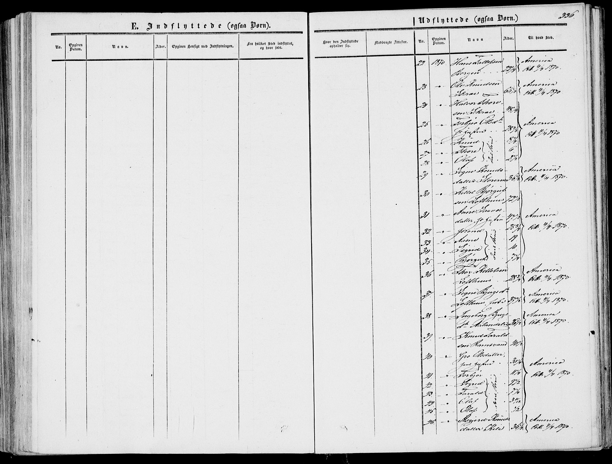 Fyresdal kirkebøker, SAKO/A-263/F/Fa/L0005: Parish register (official) no. I 5, 1855-1871, p. 336
