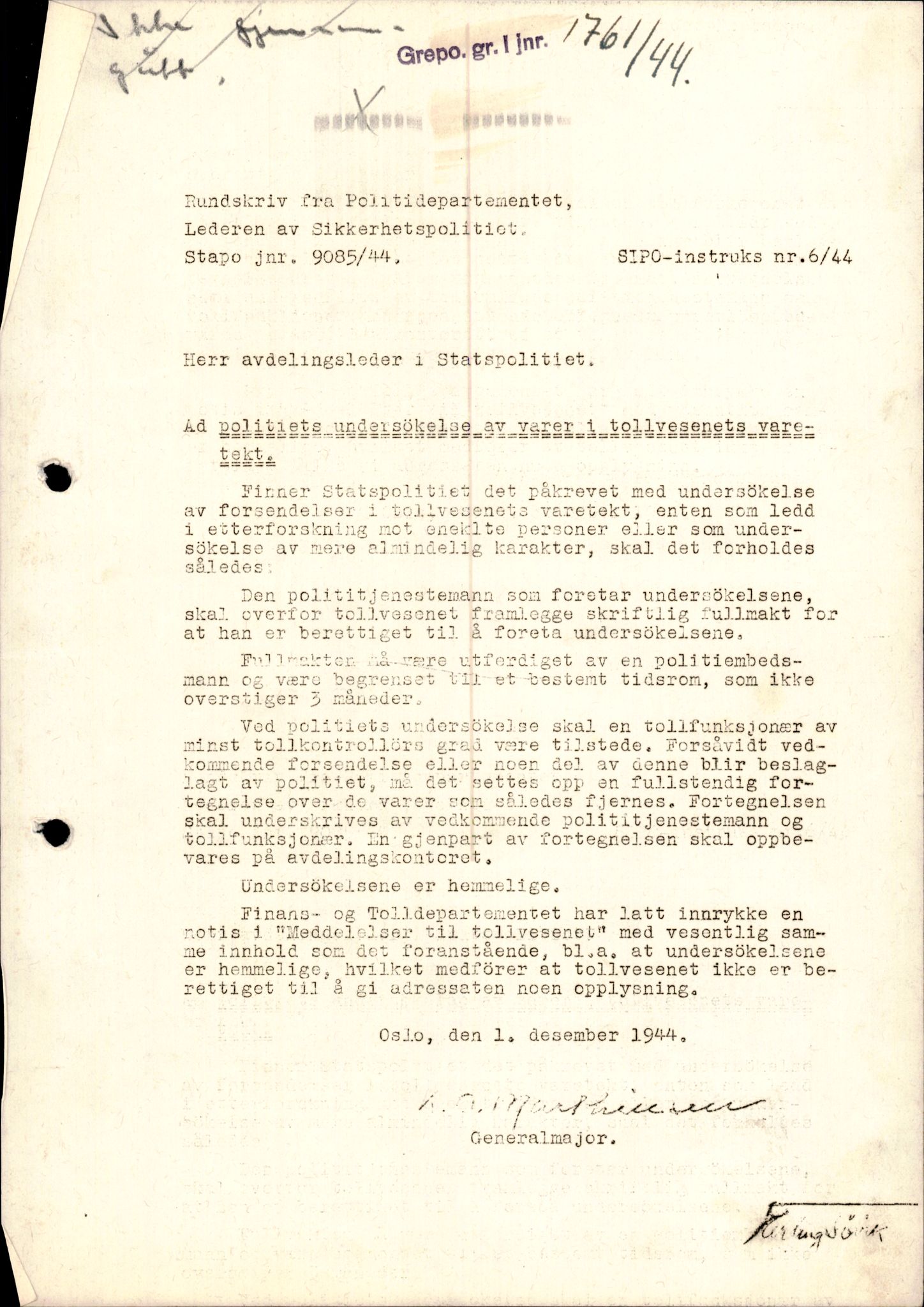 Forsvarets Overkommando. 2 kontor. Arkiv 11.4. Spredte tyske arkivsaker, AV/RA-RAFA-7031/D/Dar/Darc/L0006: BdSN, 1942-1945, p. 369