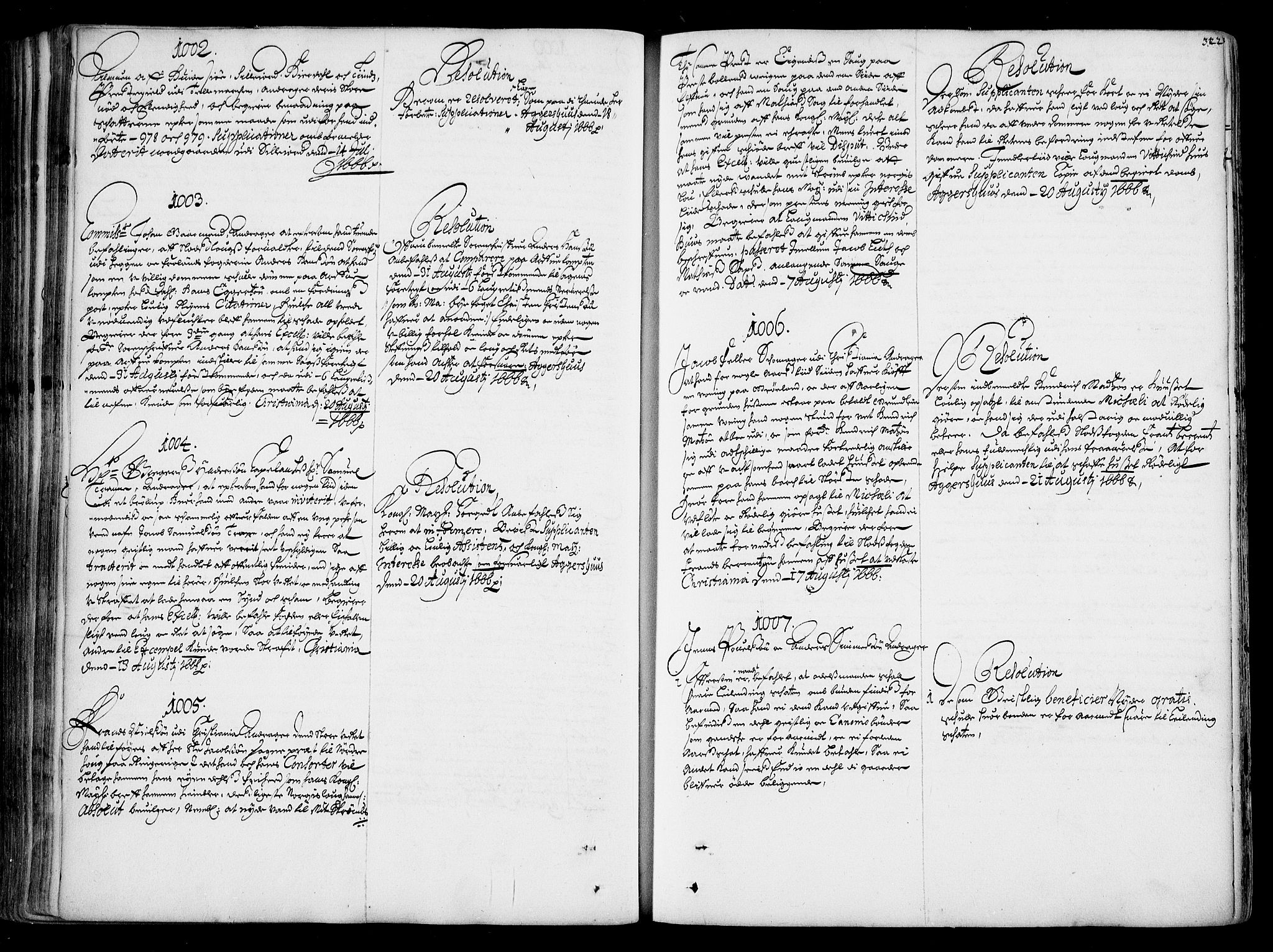 Stattholderembetet 1572-1771, AV/RA-EA-2870/Ad/L0001: Supplikasjons- og resolusjonsprotokoll, 1662-1669, p. 321b-322a