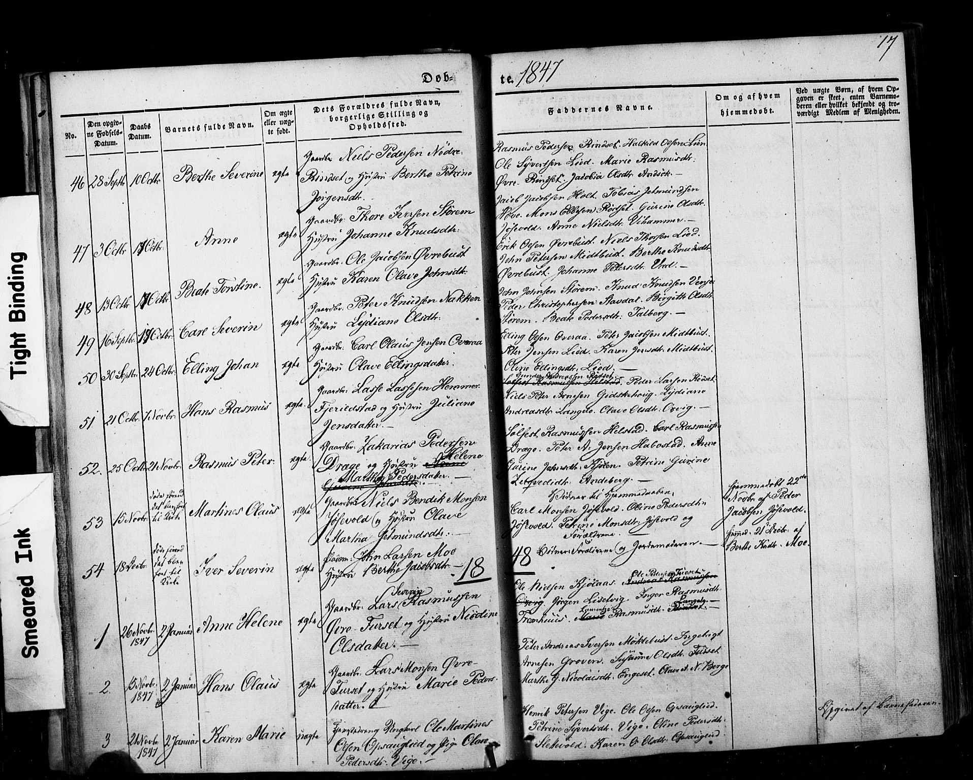 Ministerialprotokoller, klokkerbøker og fødselsregistre - Møre og Romsdal, AV/SAT-A-1454/520/L0275: Parish register (official) no. 520A05, 1844-1881, p. 17