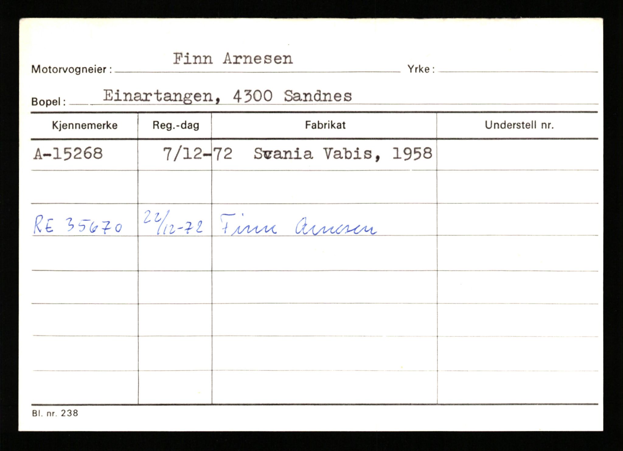 Stavanger trafikkstasjon, AV/SAST-A-101942/0/G/L0003: Registreringsnummer: 10466 - 15496, 1930-1971, p. 3048