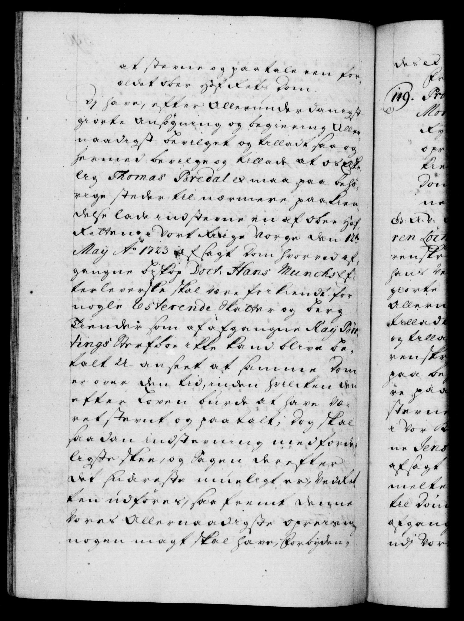 Danske Kanselli 1572-1799, AV/RA-EA-3023/F/Fc/Fca/Fcaa/L0024: Norske registre, 1723-1725, p. 590b