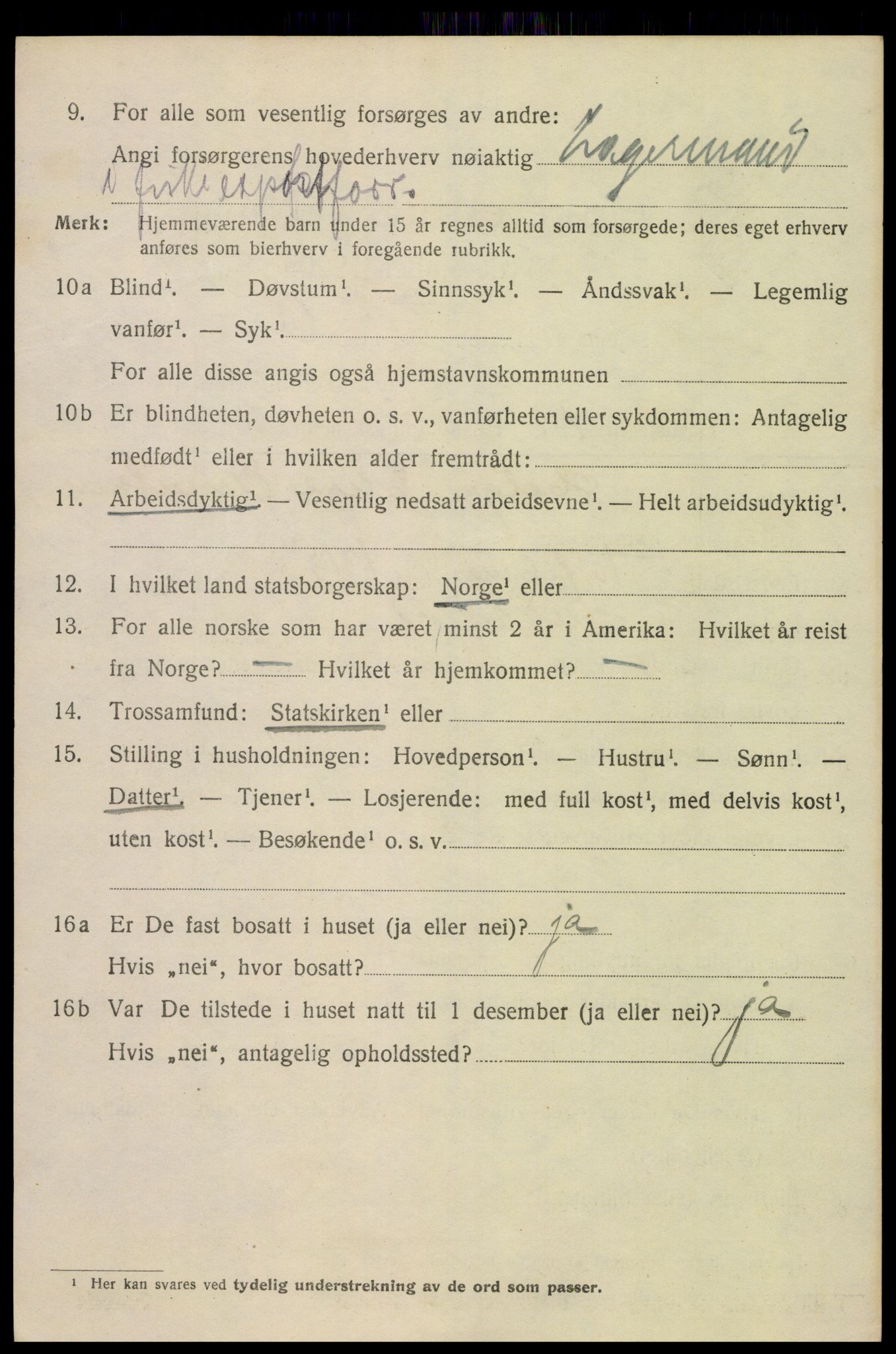 SAK, 1920 census for Flekkefjord, 1920, p. 2079