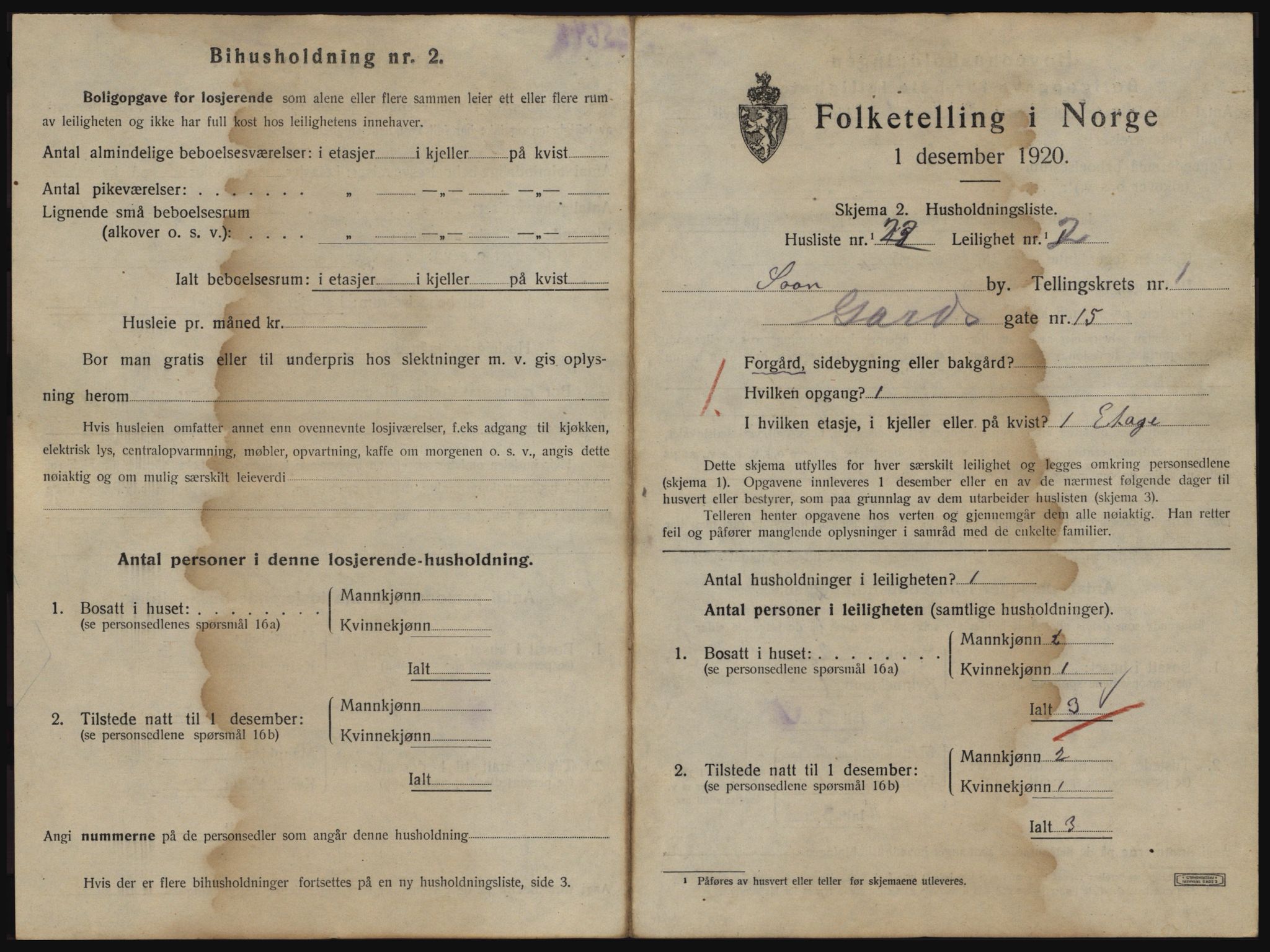 SAO, 1920 census for Son, 1920, p. 278