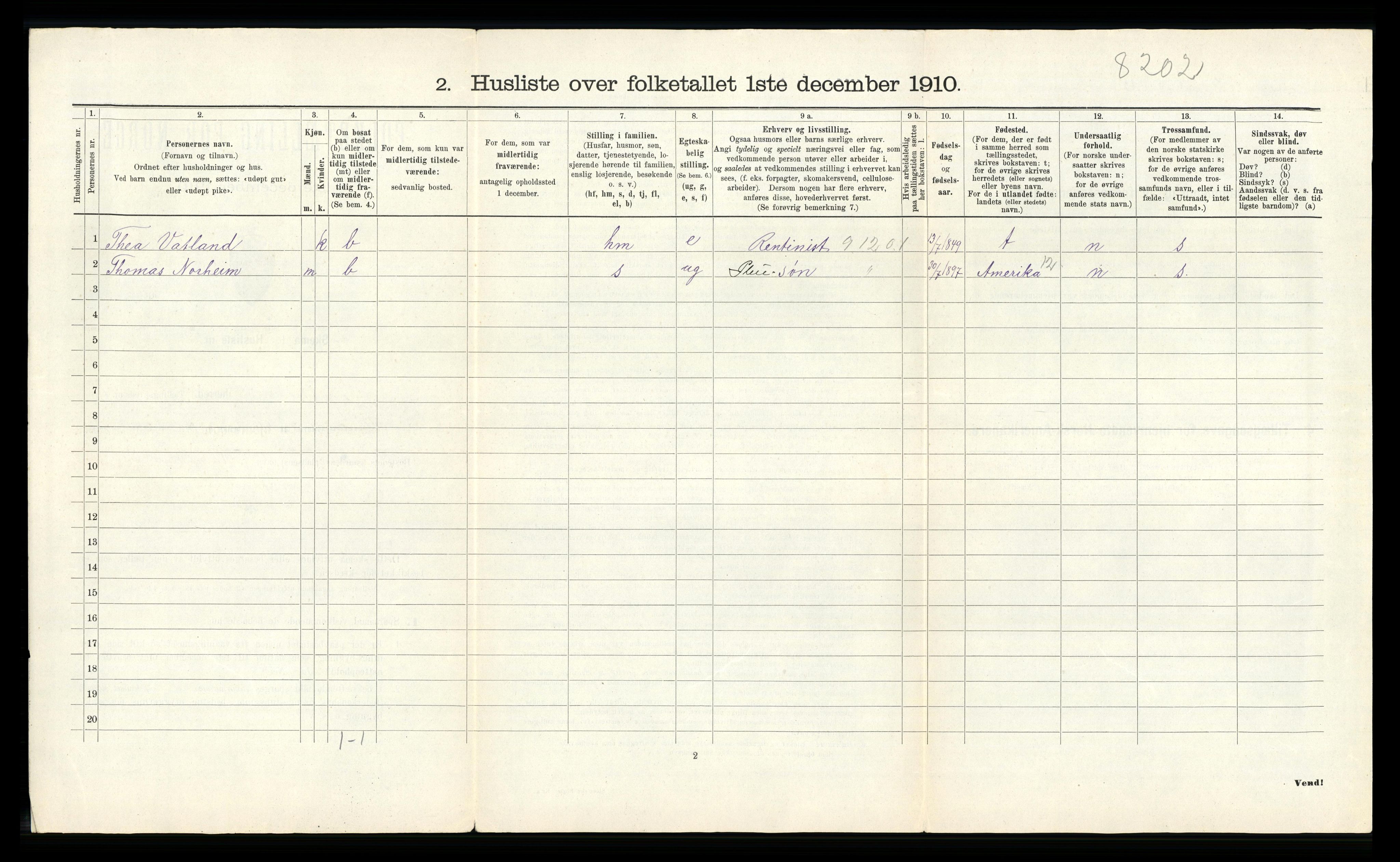 RA, 1910 census for Sjernarøy, 1910, p. 26