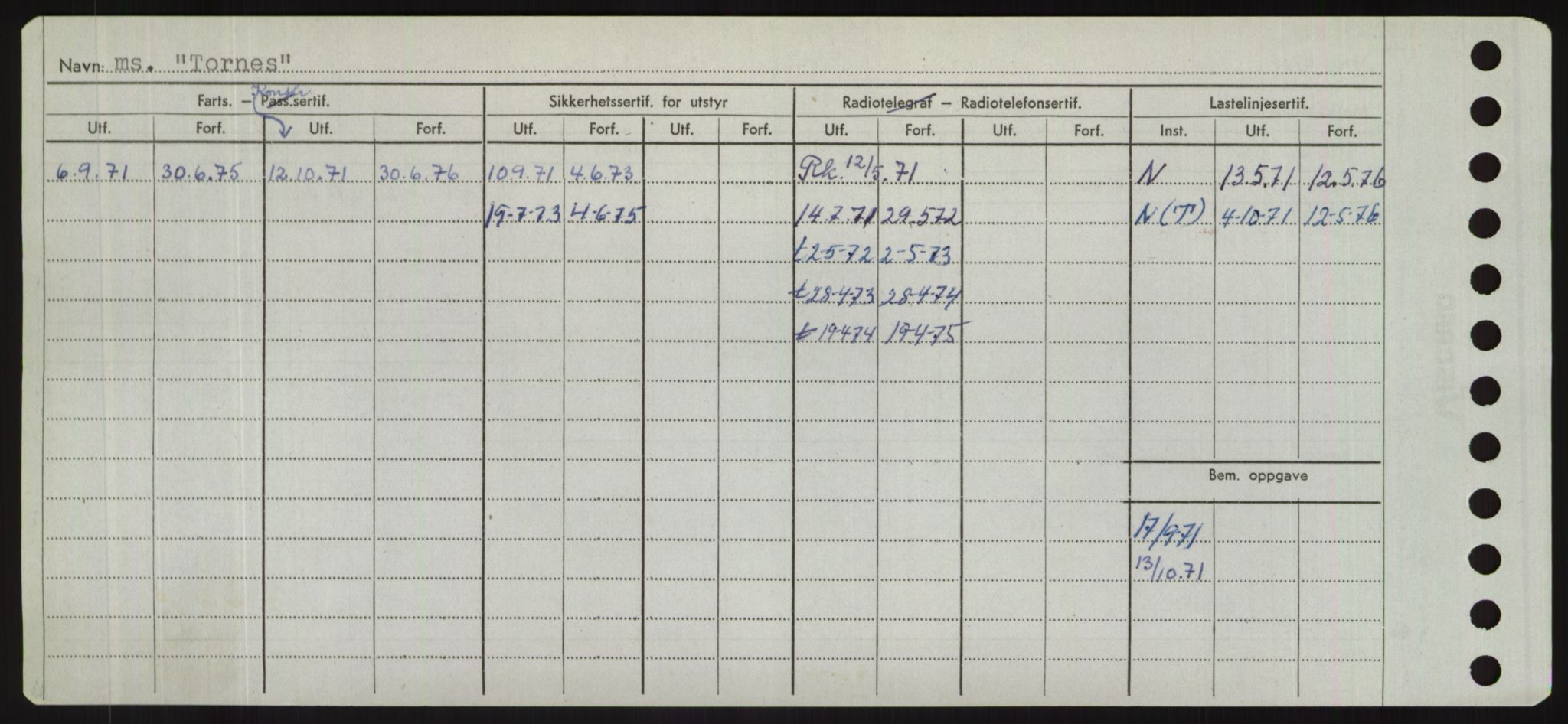 Sjøfartsdirektoratet med forløpere, Skipsmålingen, RA/S-1627/H/Hd/L0039: Fartøy, Ti-Tø, p. 342