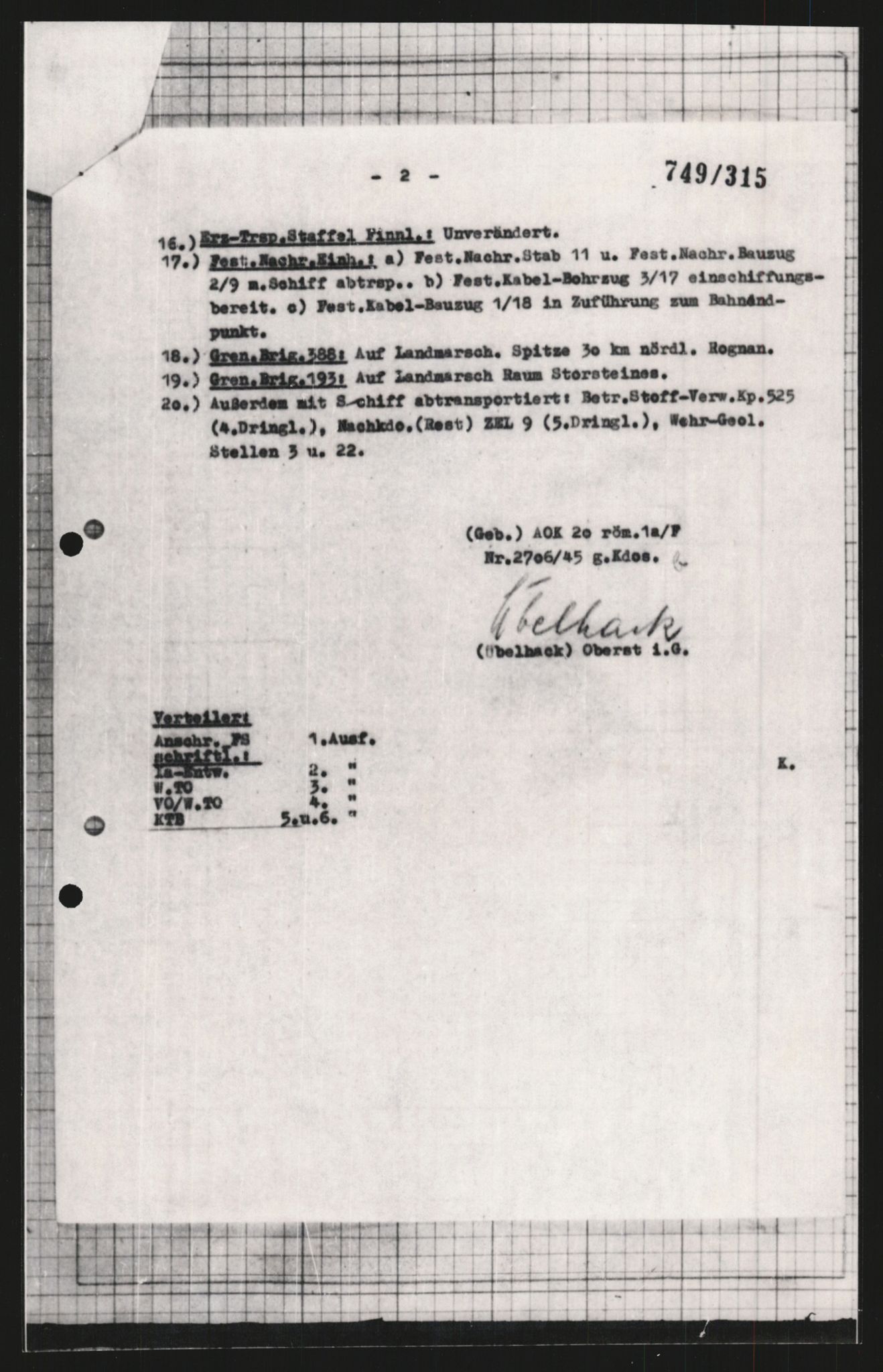 Forsvarets Overkommando. 2 kontor. Arkiv 11.4. Spredte tyske arkivsaker, AV/RA-RAFA-7031/D/Dar/Dara/L0009: Krigsdagbøker for 20. Gebirgs-Armee-Oberkommando (AOK 20), 1940-1945, p. 473