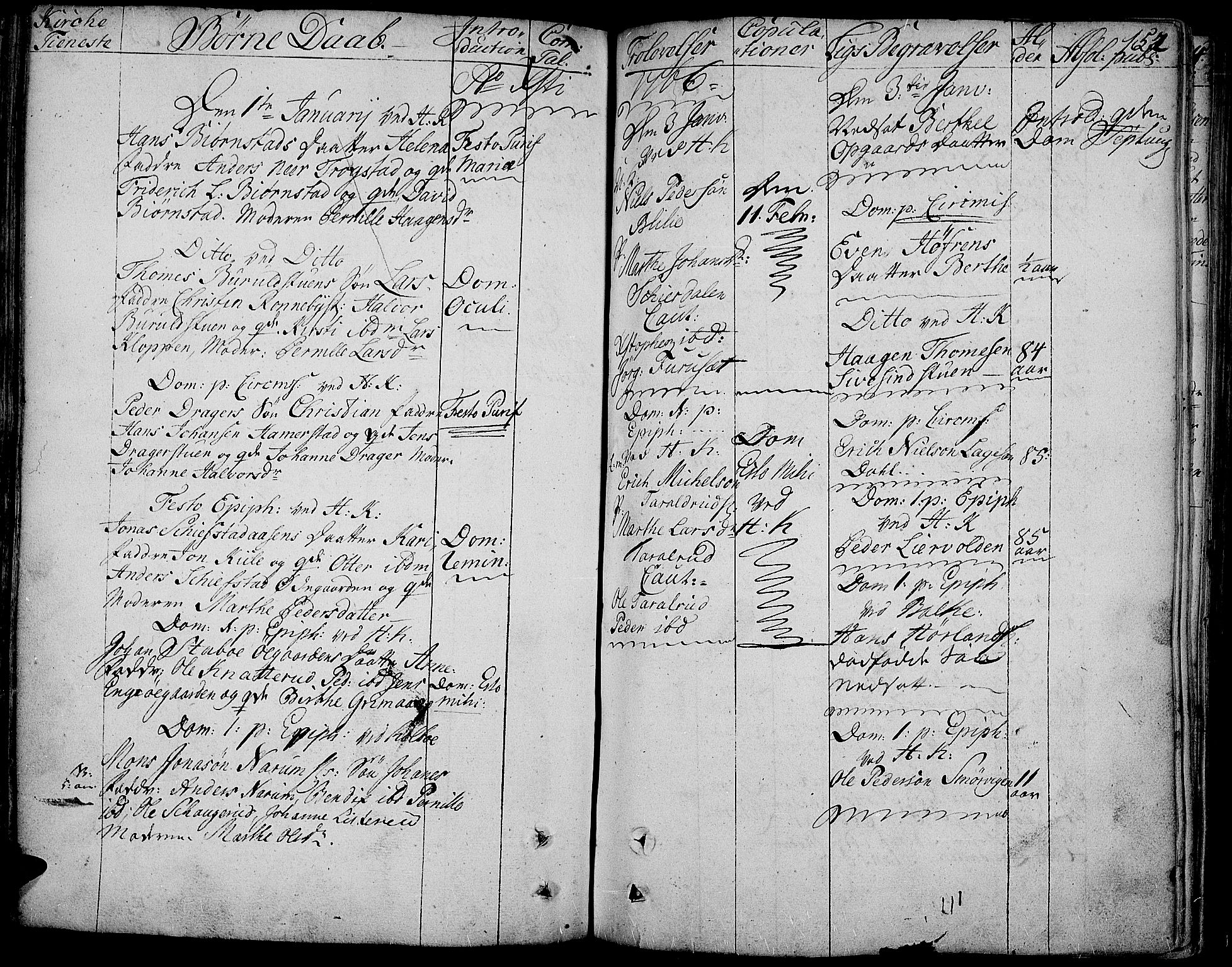 Toten prestekontor, SAH/PREST-102/H/Ha/Haa/L0005: Parish register (official) no. 5, 1761-1772, p. 152