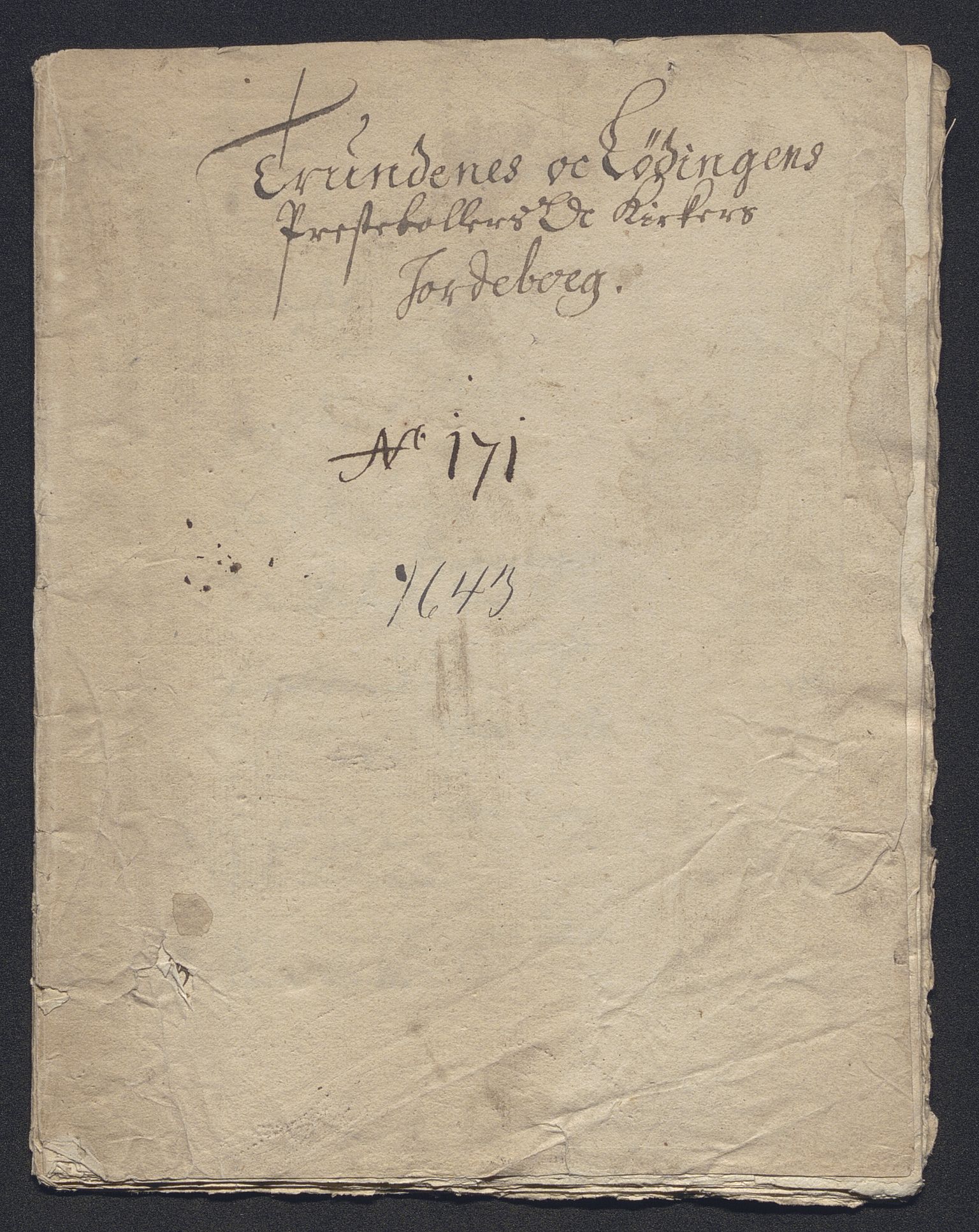 Rentekammeret inntil 1814, Reviderte regnskaper, Kirkeregnskap, AV/RA-EA-4067/Rf/L0118: Kirkeregnskap, 1643-1689, p. 1