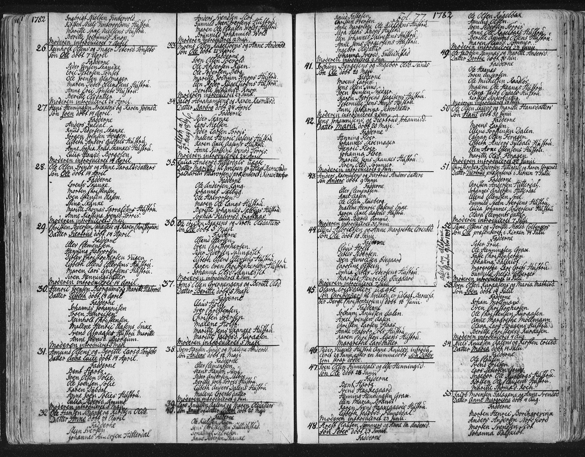 Ministerialprotokoller, klokkerbøker og fødselsregistre - Sør-Trøndelag, AV/SAT-A-1456/681/L0926: Parish register (official) no. 681A04, 1767-1797, p. 77