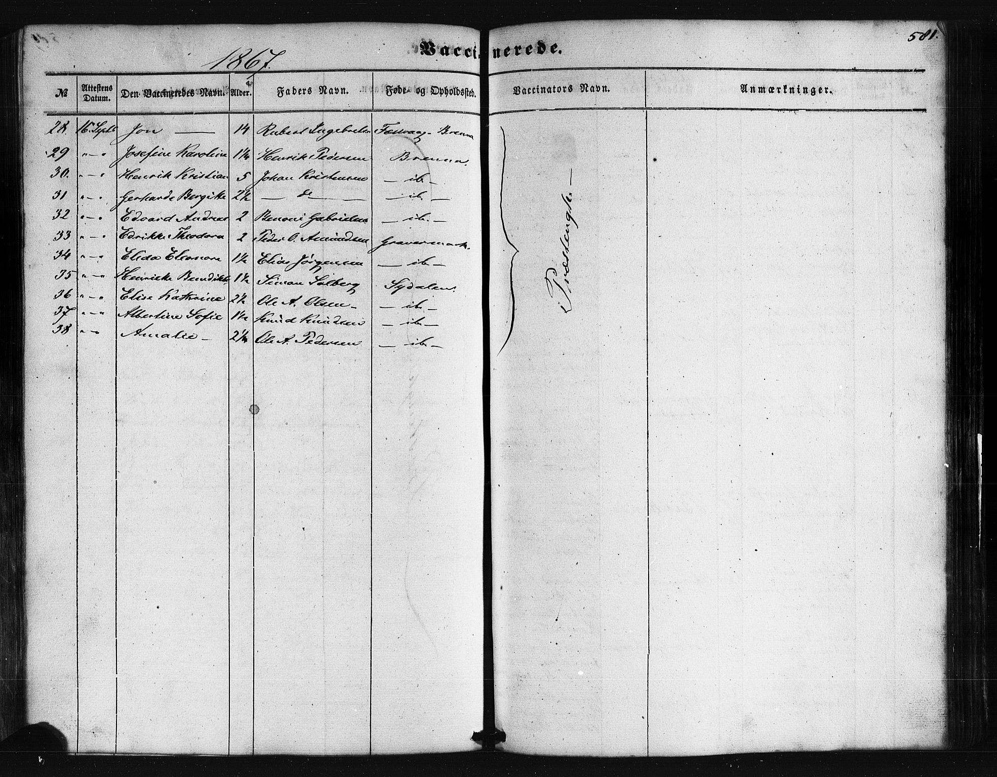 Ministerialprotokoller, klokkerbøker og fødselsregistre - Nordland, AV/SAT-A-1459/876/L1095: Parish register (official) no. 876A01, 1863-1885, p. 581