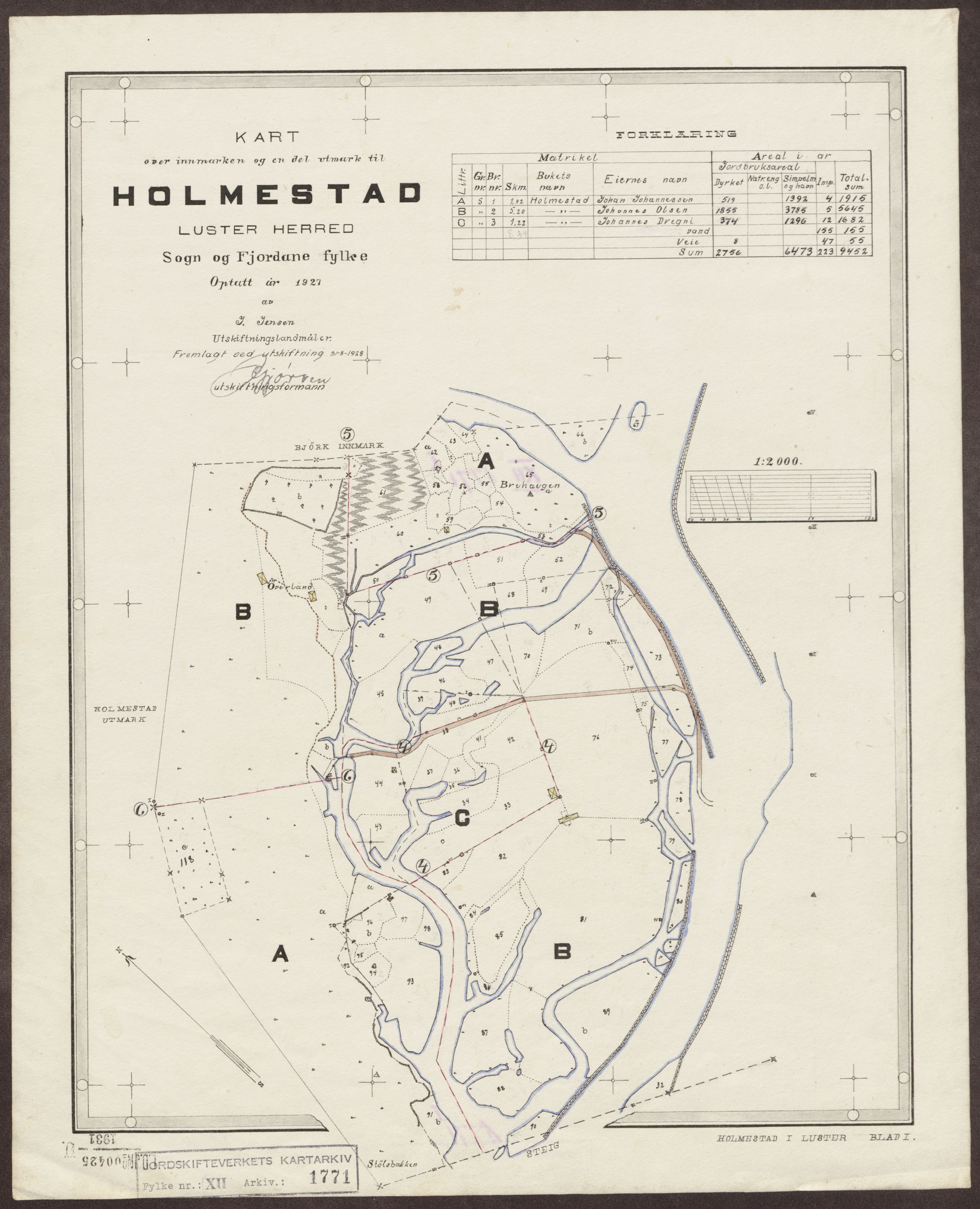 Jordskifteverkets kartarkiv, AV/RA-S-3929/T, 1859-1988, p. 2069