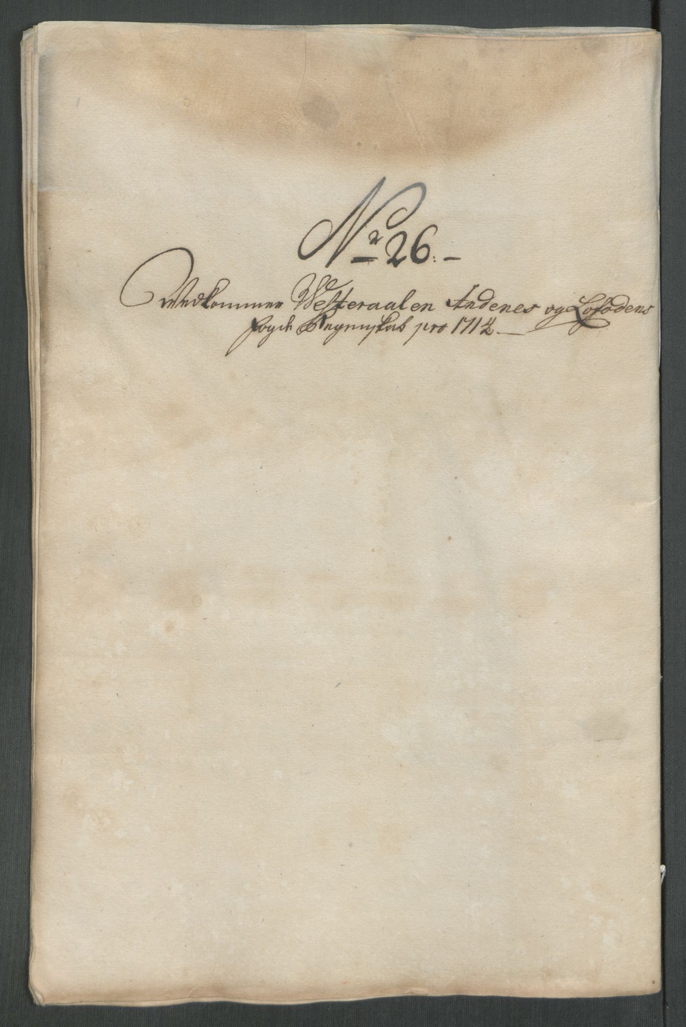 Rentekammeret inntil 1814, Reviderte regnskaper, Fogderegnskap, AV/RA-EA-4092/R67/L4680: Fogderegnskap Vesterålen, Andenes og Lofoten, 1714, p. 167