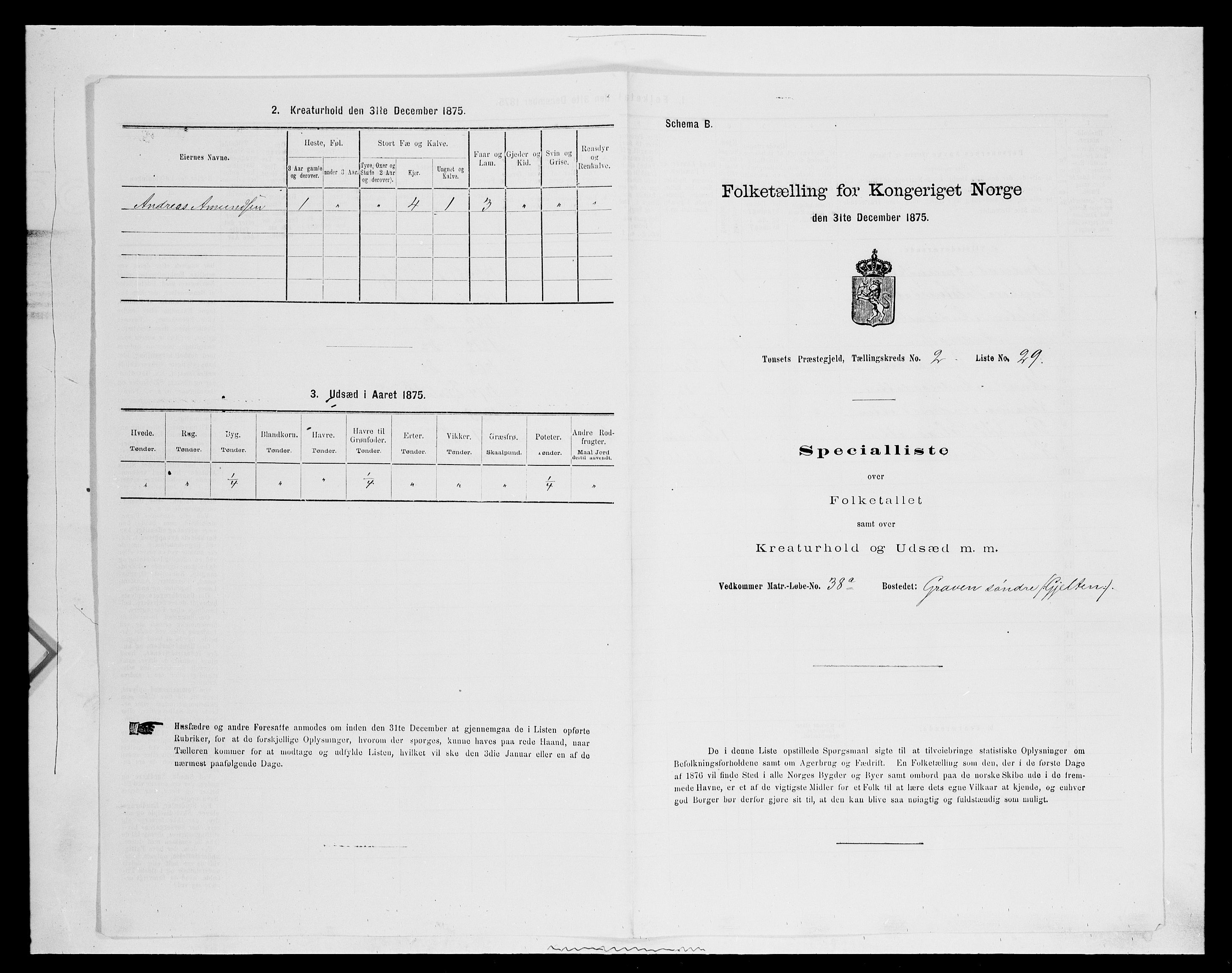 SAH, 1875 census for 0437P Tynset, 1875, p. 359