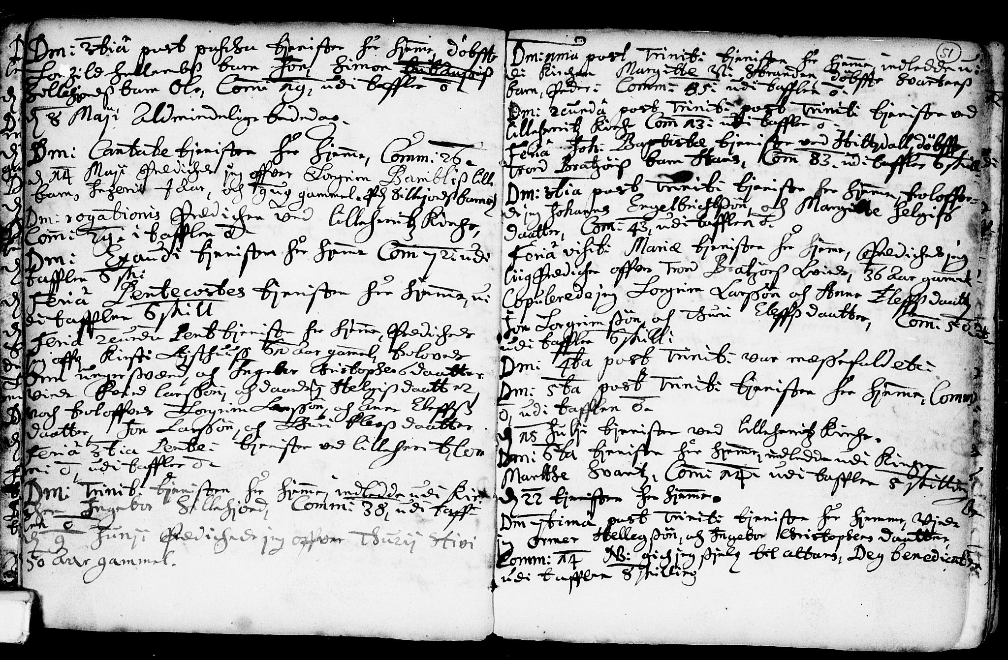 Heddal kirkebøker, AV/SAKO-A-268/F/Fa/L0001: Parish register (official) no. I 1, 1648-1699, p. 51