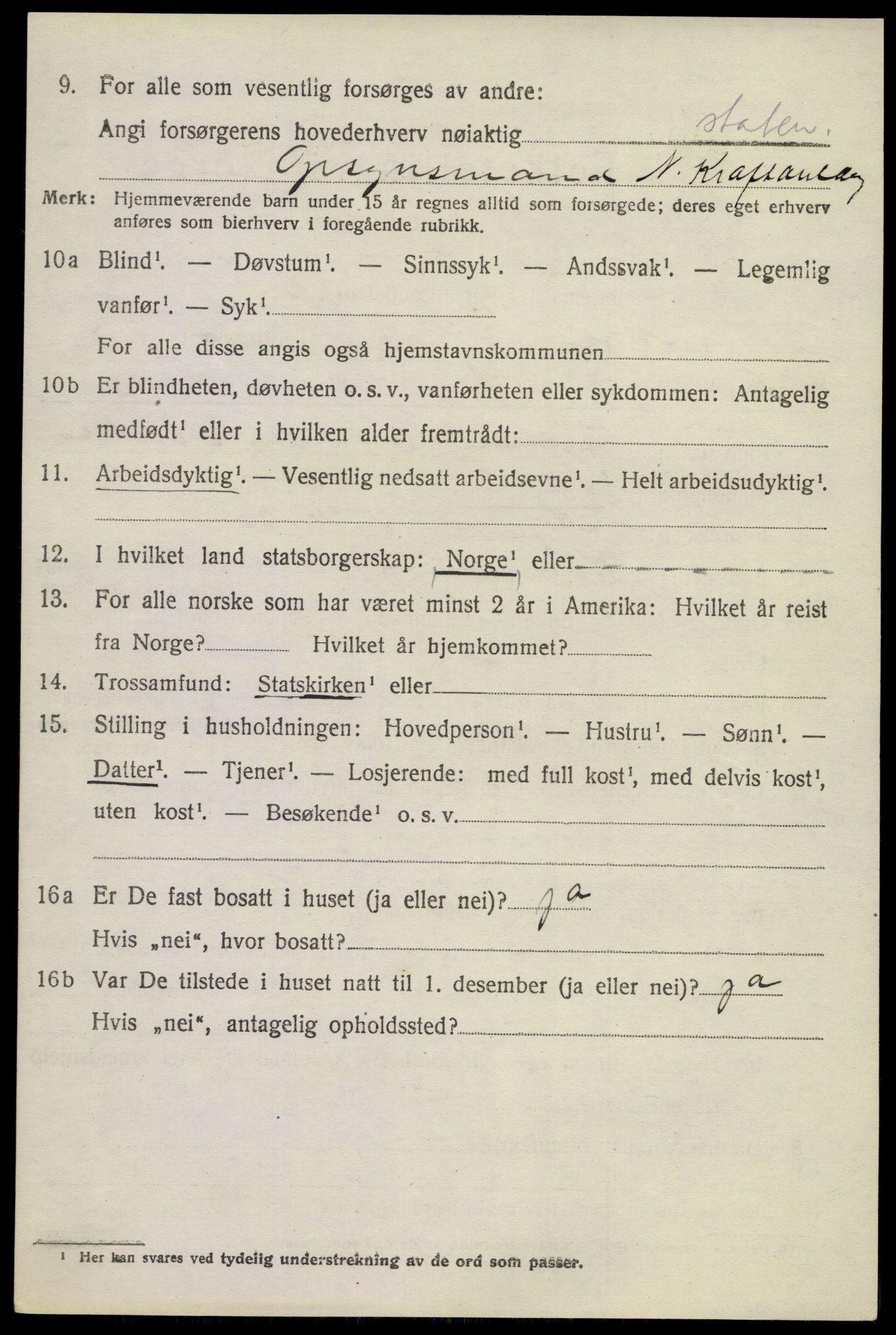 SAKO, 1920 census for Nore, 1920, p. 4003