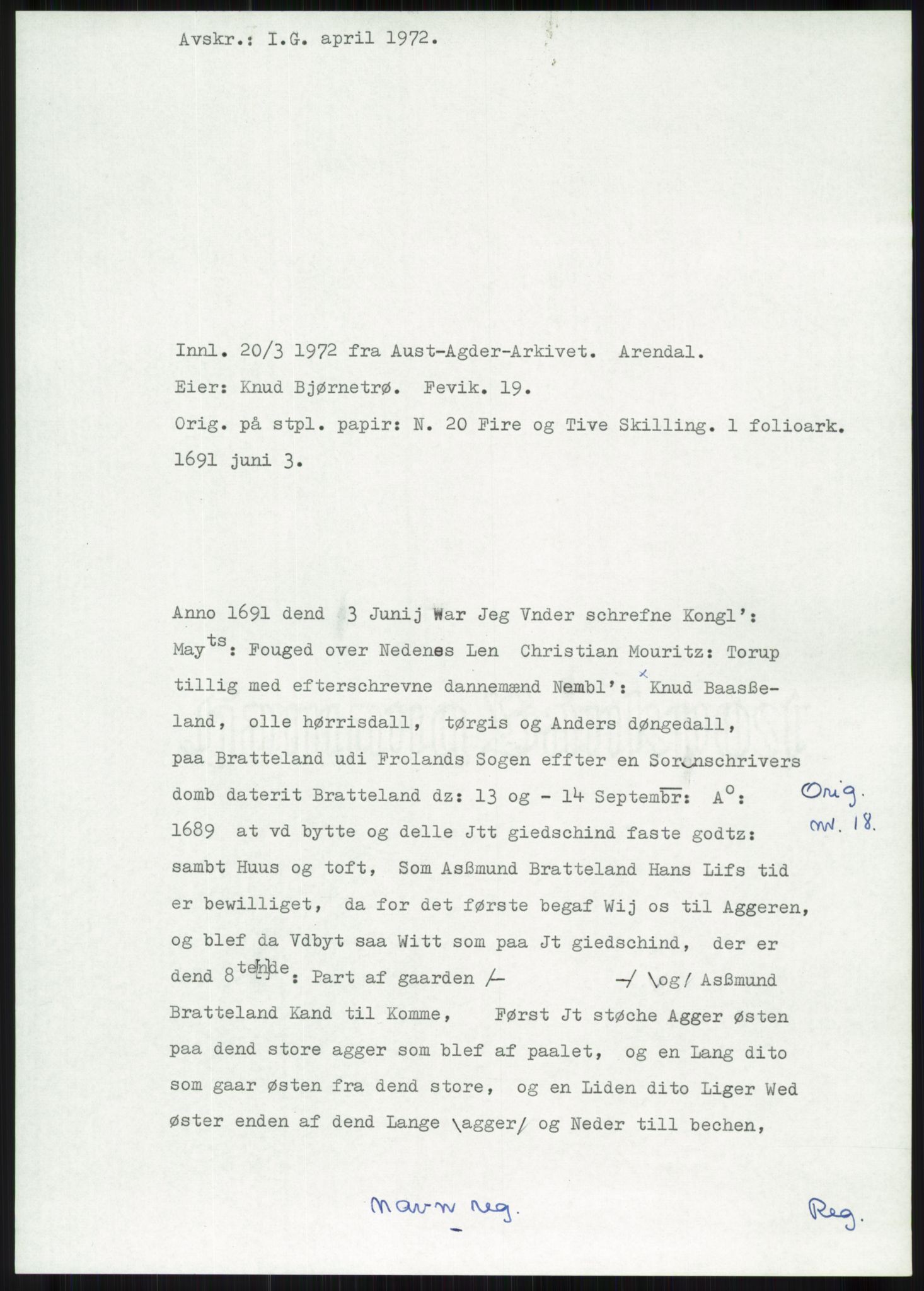 Samlinger til kildeutgivelse, Diplomavskriftsamlingen, AV/RA-EA-4053/H/Ha, p. 468