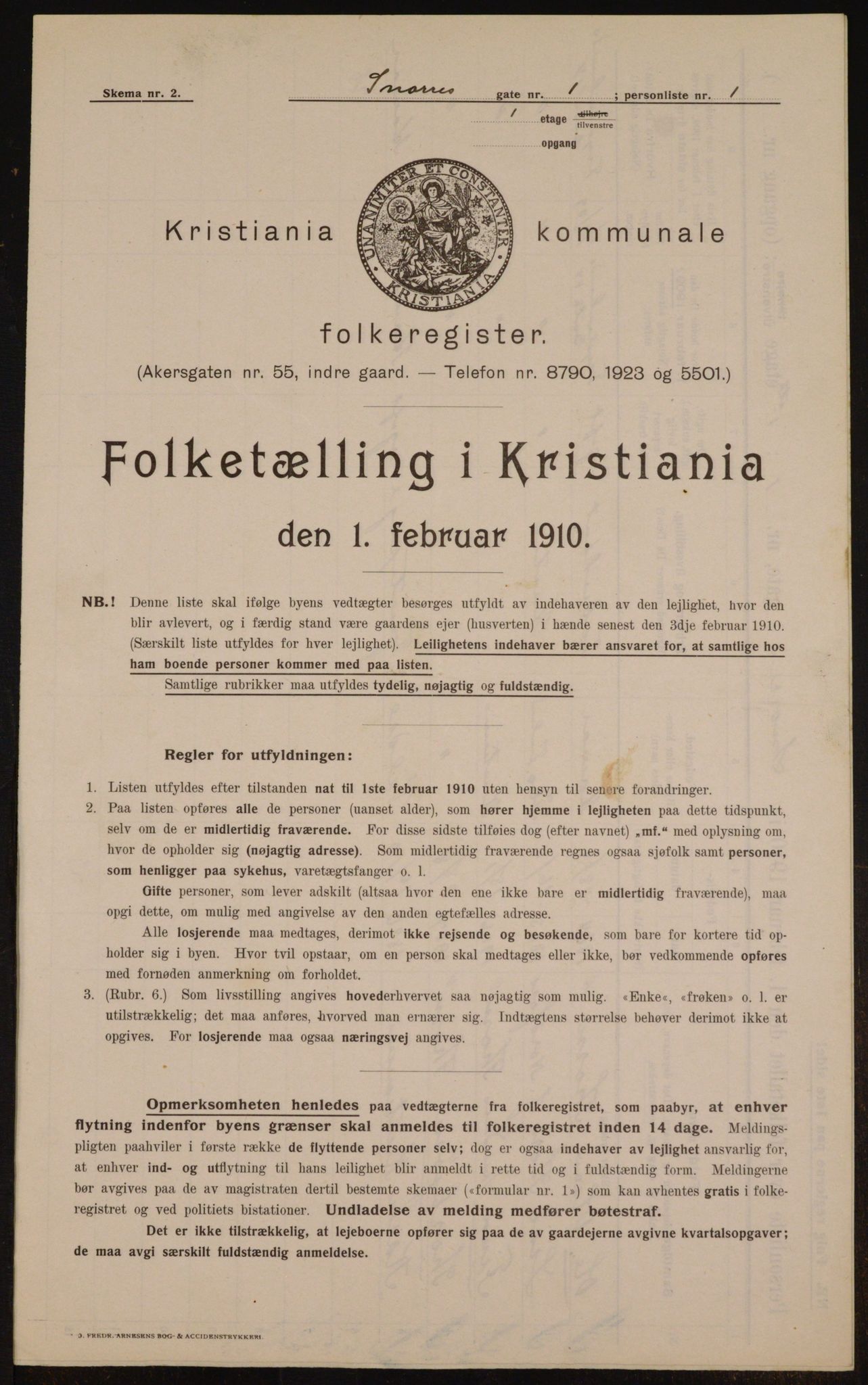 OBA, Municipal Census 1910 for Kristiania, 1910, p. 93508