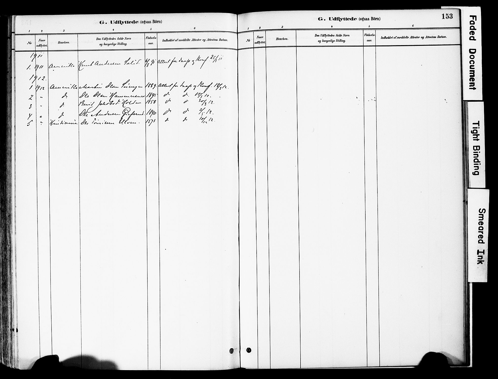 Vestre Slidre prestekontor, SAH/PREST-136/H/Ha/Haa/L0006: Parish register (official) no. 6, 1881-1912, p. 153