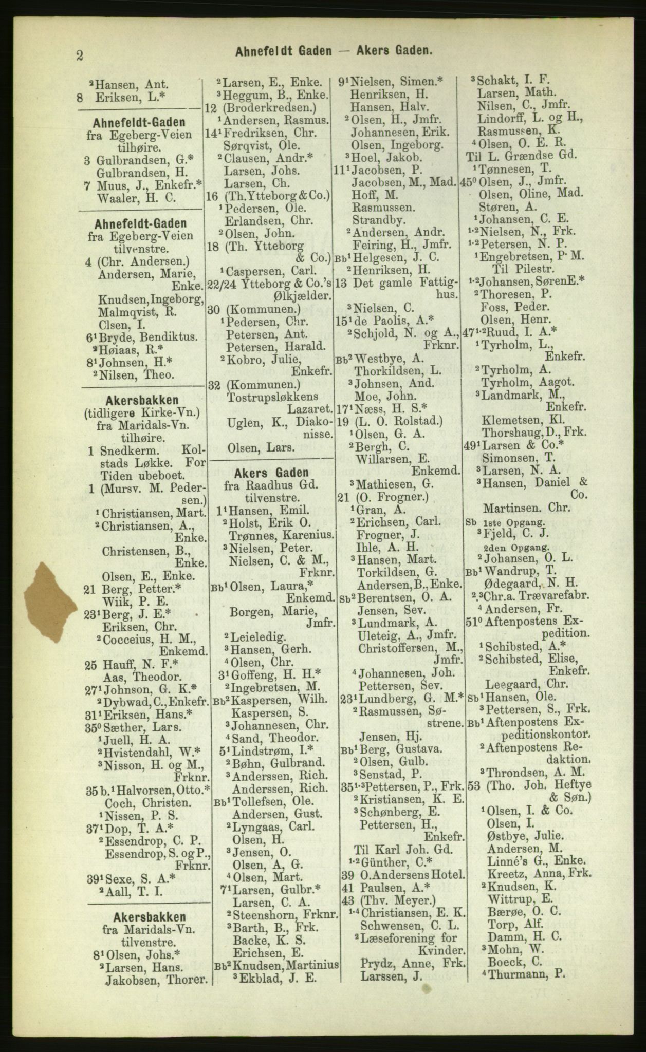 Kristiania/Oslo adressebok, PUBL/-, 1883, p. 2