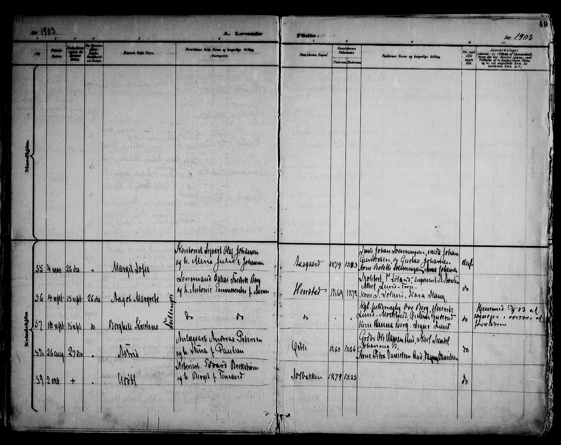 Askim prestekontor Kirkebøker, AV/SAO-A-10900/F/Fa/L0008: Parish register (official) no. 8, 1898-1912, p. 49