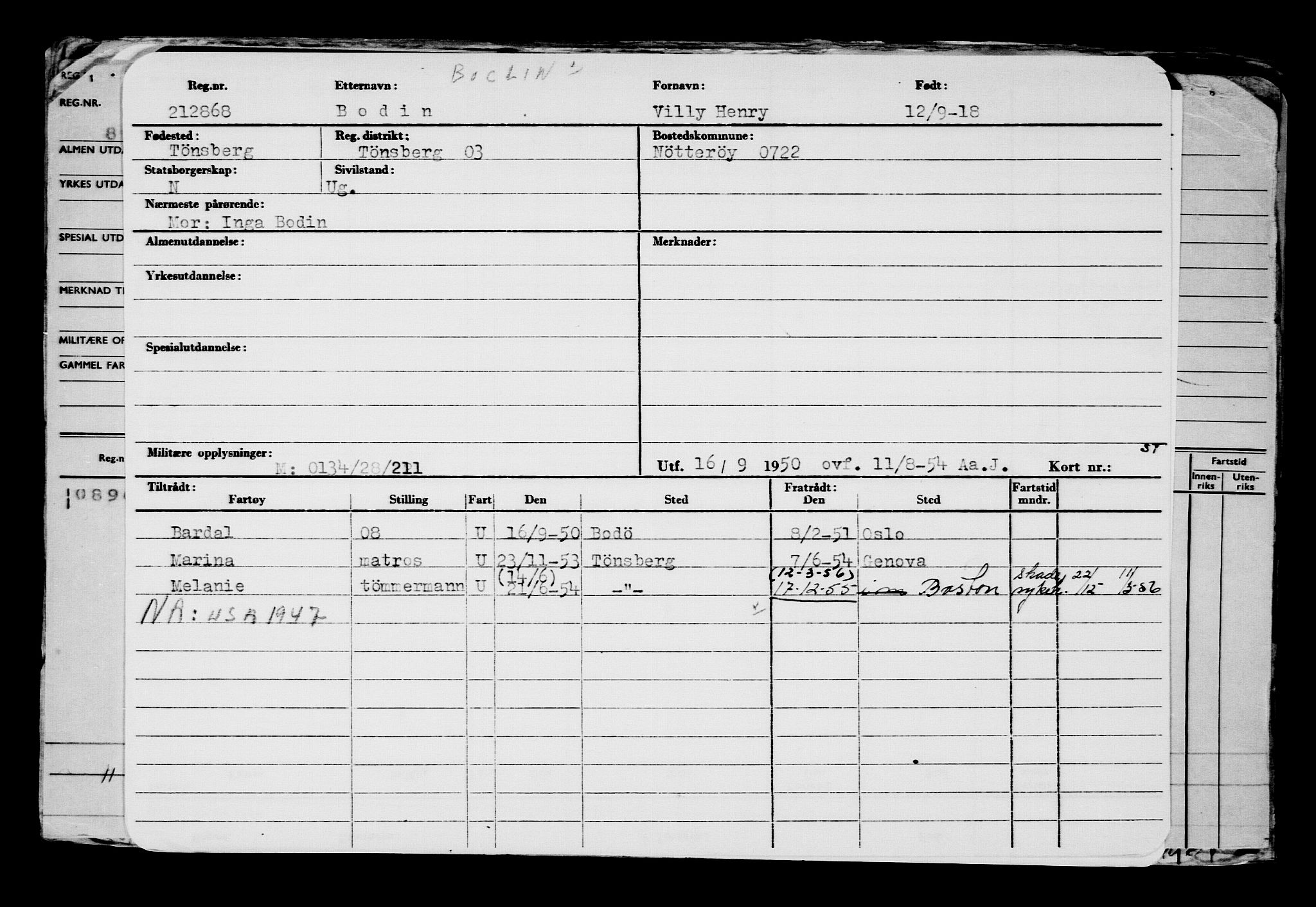 Direktoratet for sjømenn, AV/RA-S-3545/G/Gb/L0162: Hovedkort, 1918, p. 264