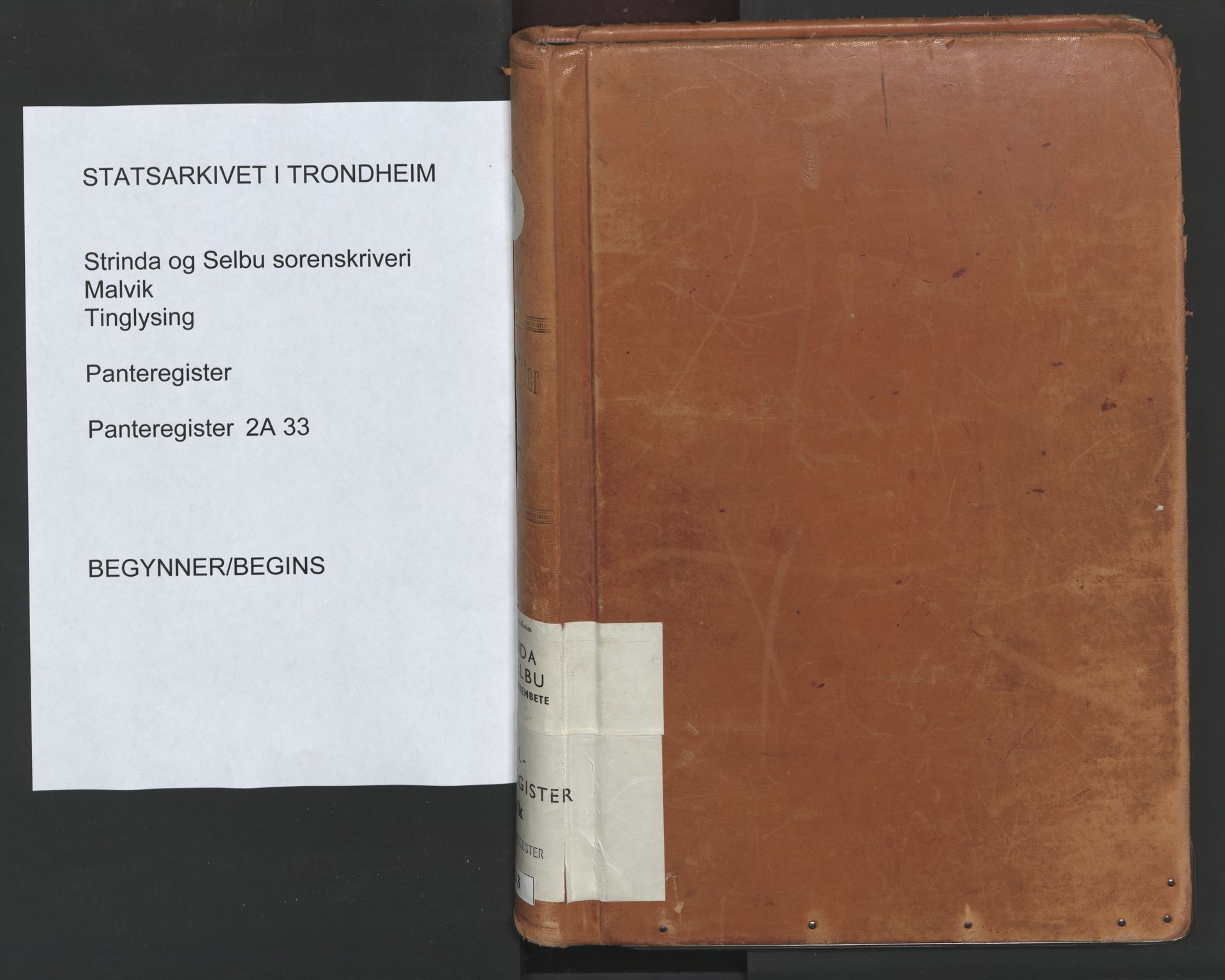 Strinda og Selbu sorenskriveri, AV/SAT-A-0015/2/2A/L0033: Mortgage register no. 33