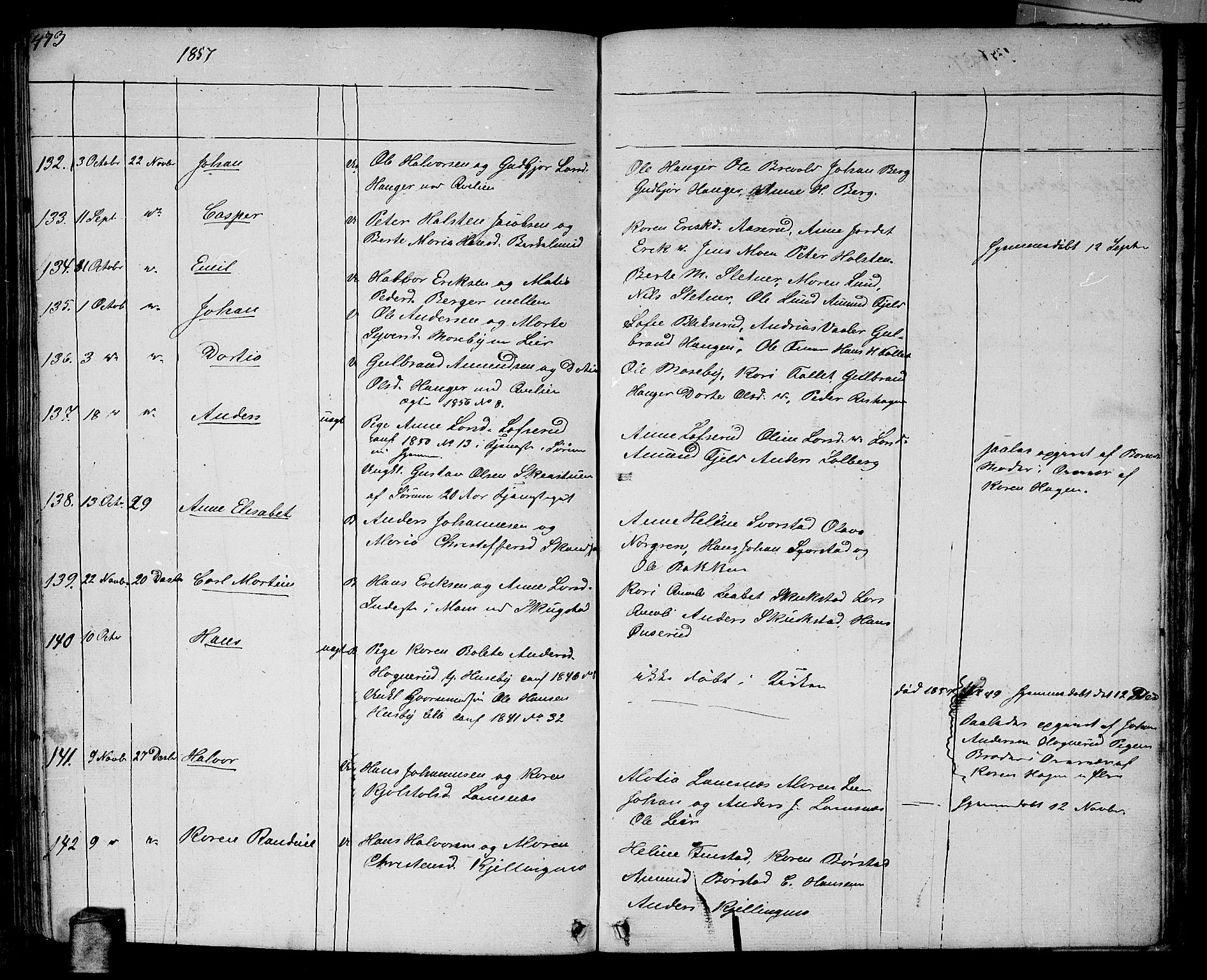 Aurskog prestekontor Kirkebøker, AV/SAO-A-10304a/G/Ga/L0002: Parish register (copy) no. I 2, 1829-1857, p. 473