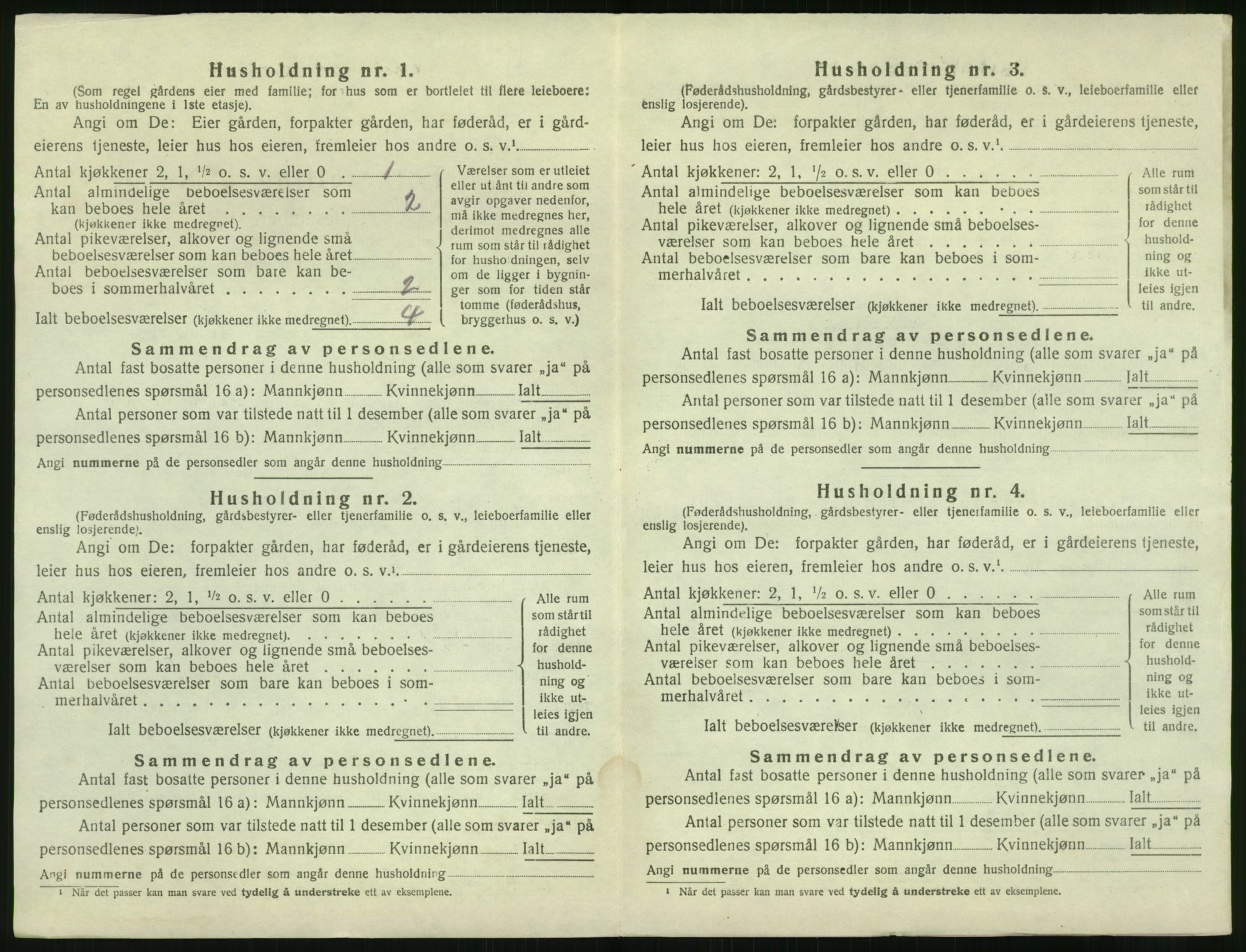 SAK, 1920 census for Søndeled, 1920, p. 1086