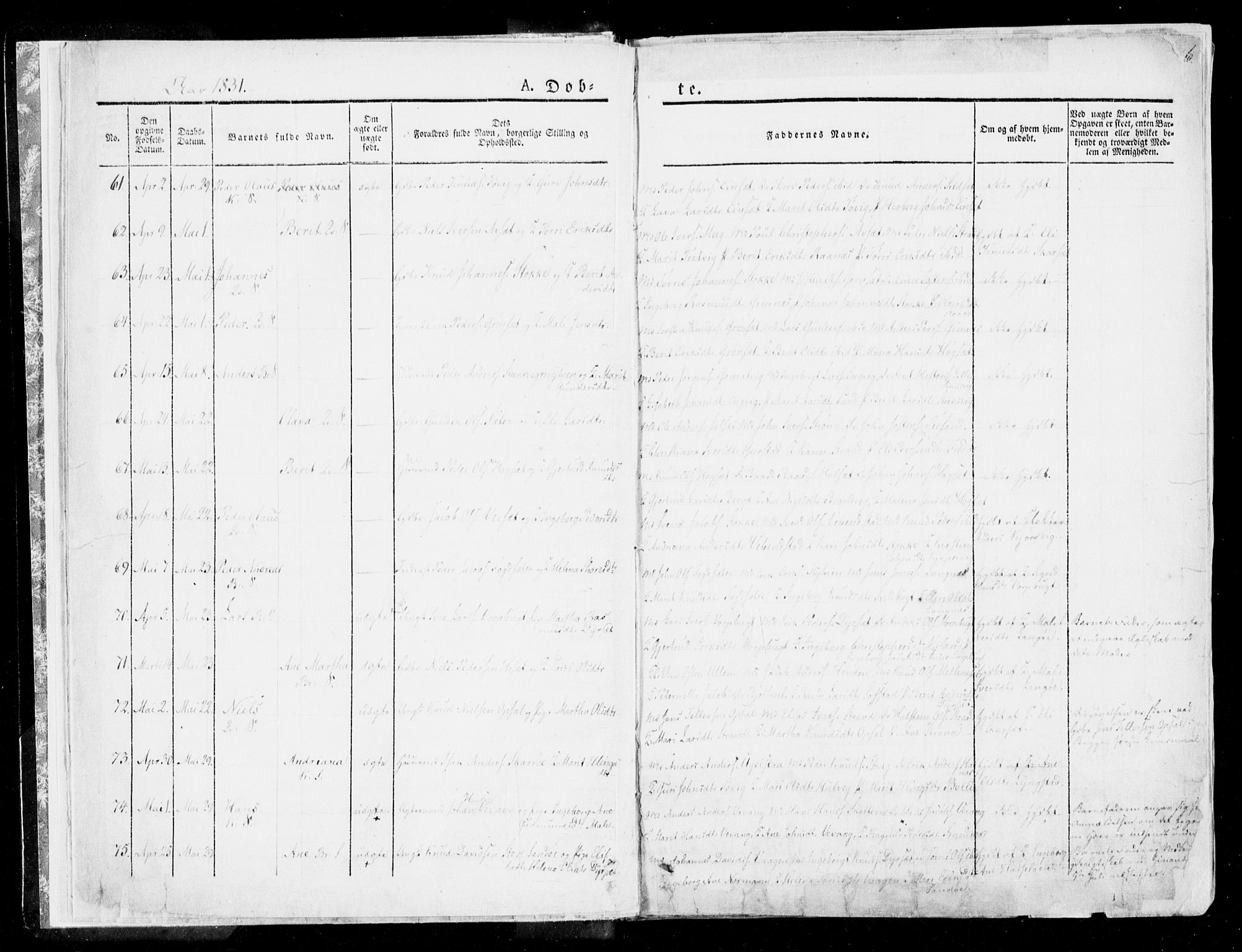 Ministerialprotokoller, klokkerbøker og fødselsregistre - Møre og Romsdal, AV/SAT-A-1454/568/L0803: Parish register (official) no. 568A10, 1830-1853, p. 6