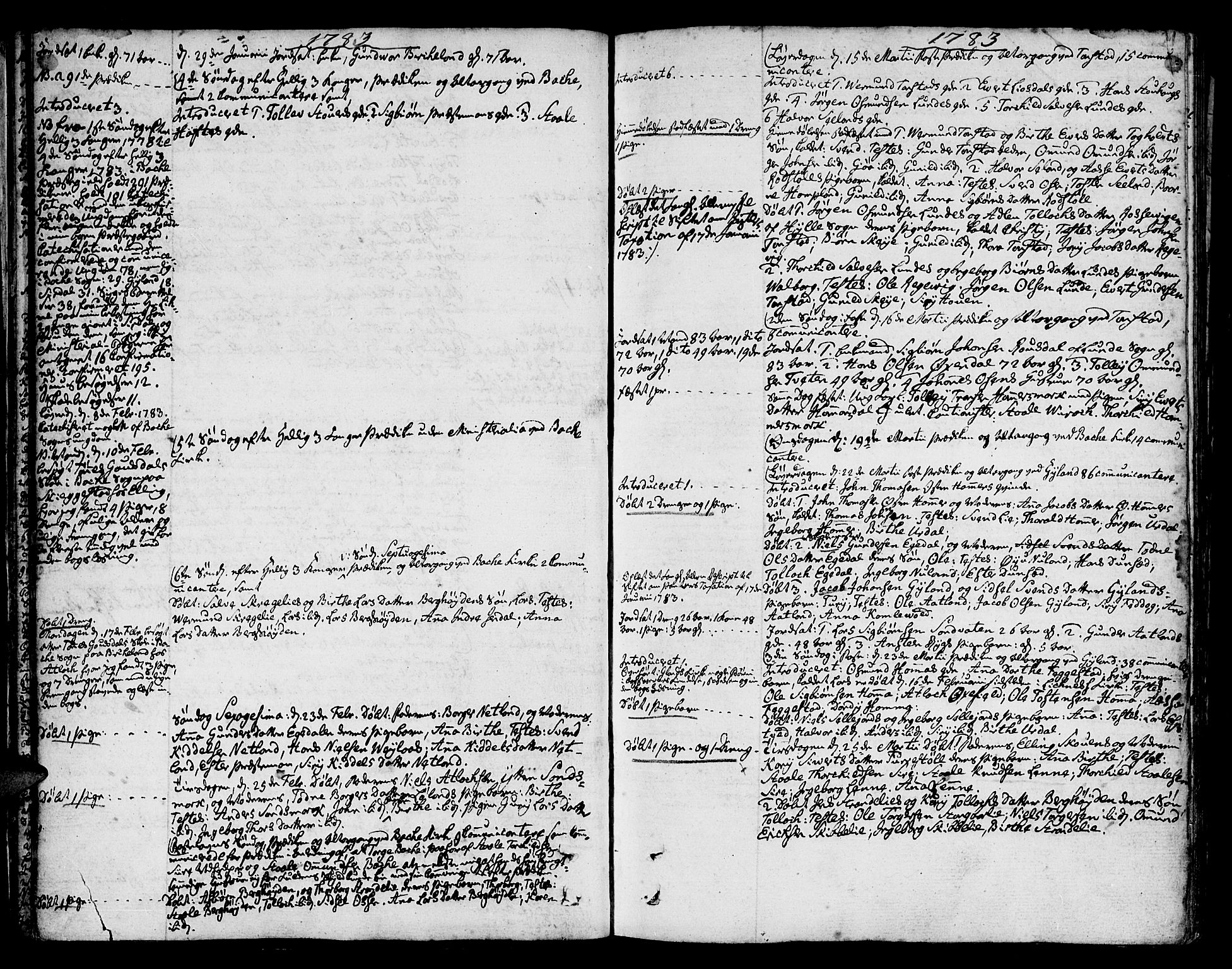 Bakke sokneprestkontor, SAK/1111-0002/F/Fa/Faa/L0002: Parish register (official) no. A 2, 1780-1816, p. 21
